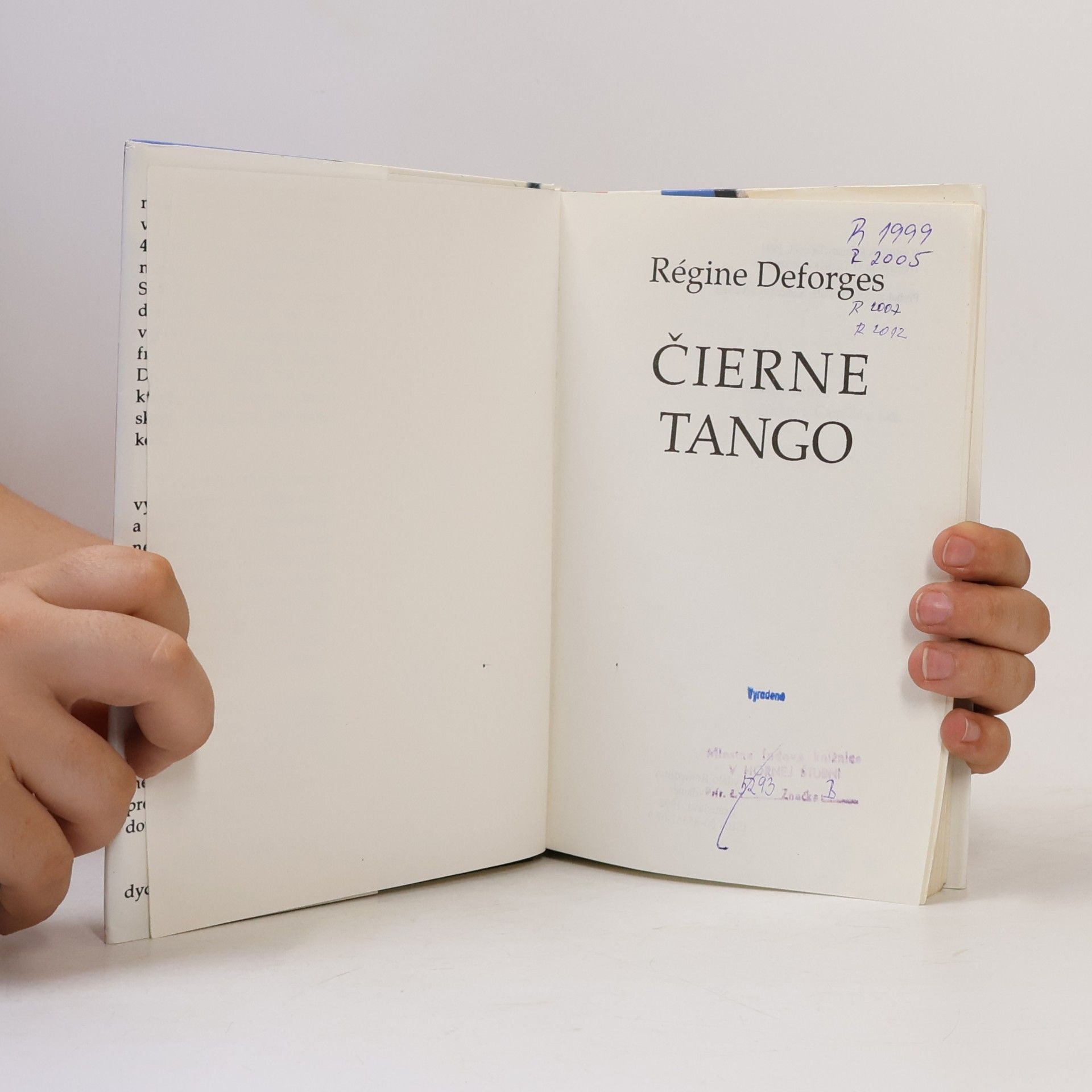 Régine Deforges Čierne tango