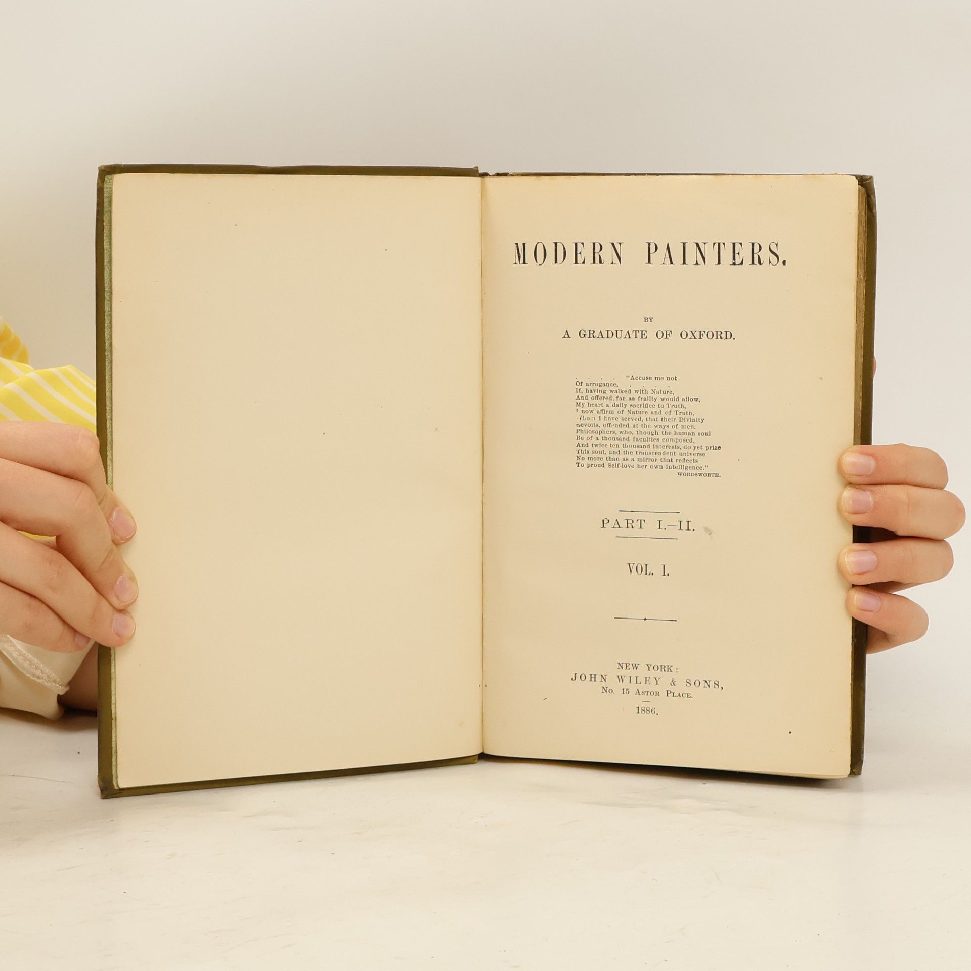 John Ruskin Modern Painters I. Part I. and II.
