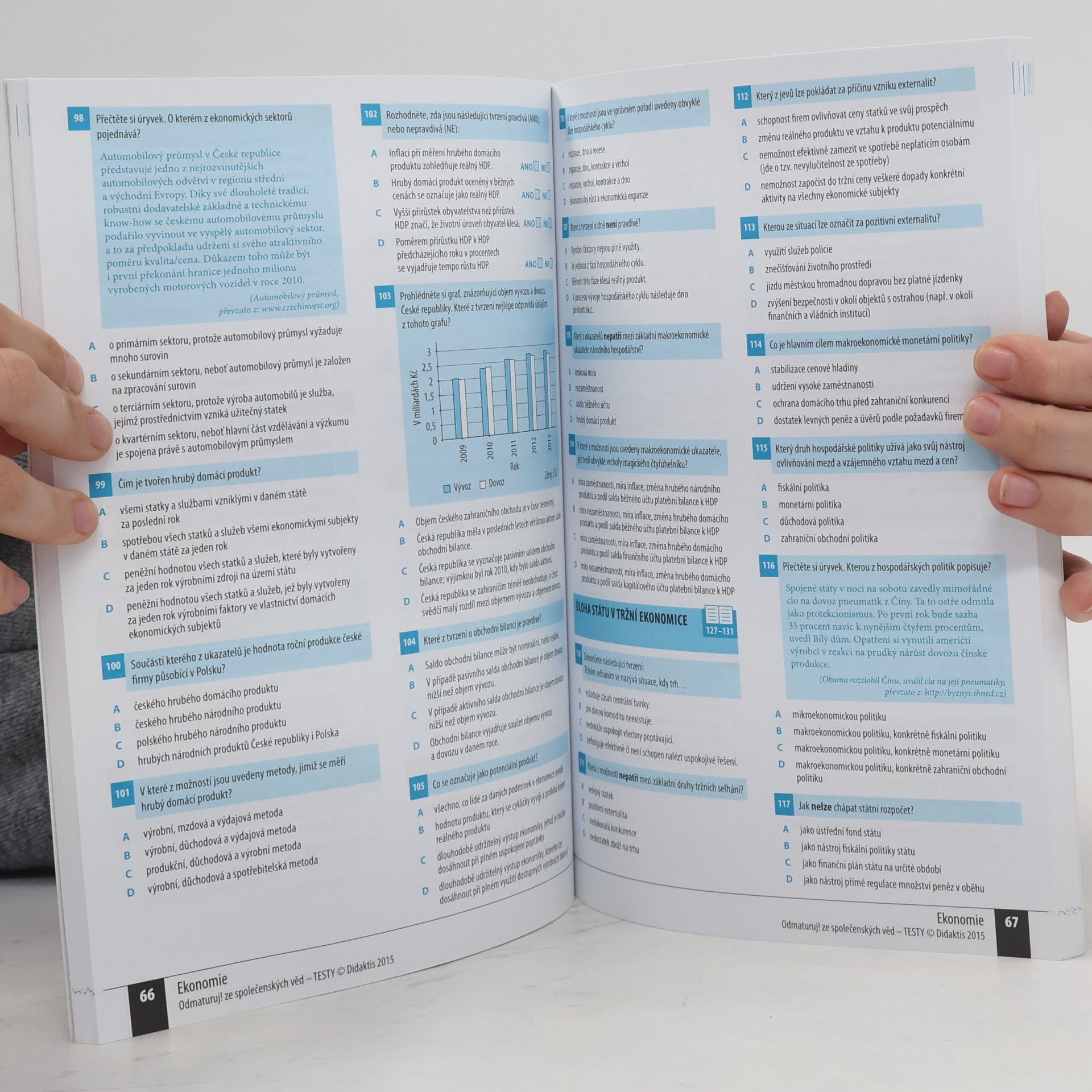 Autores varios Odmaturuj! ze společenských věd. Testy