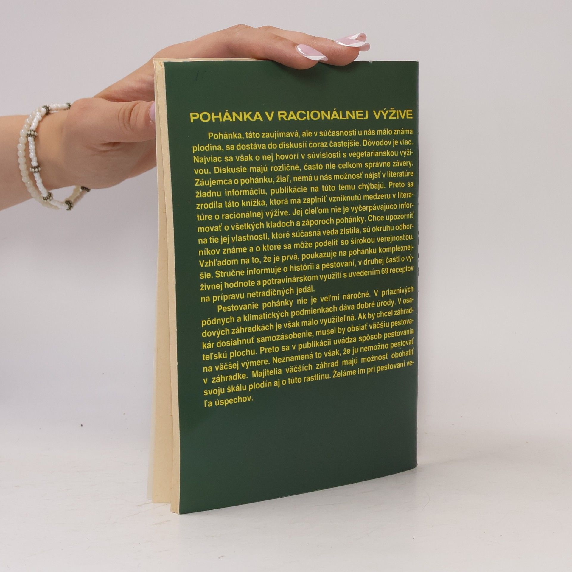 Vladimír Šmajstrla Pohánka v racionálnej výžive
