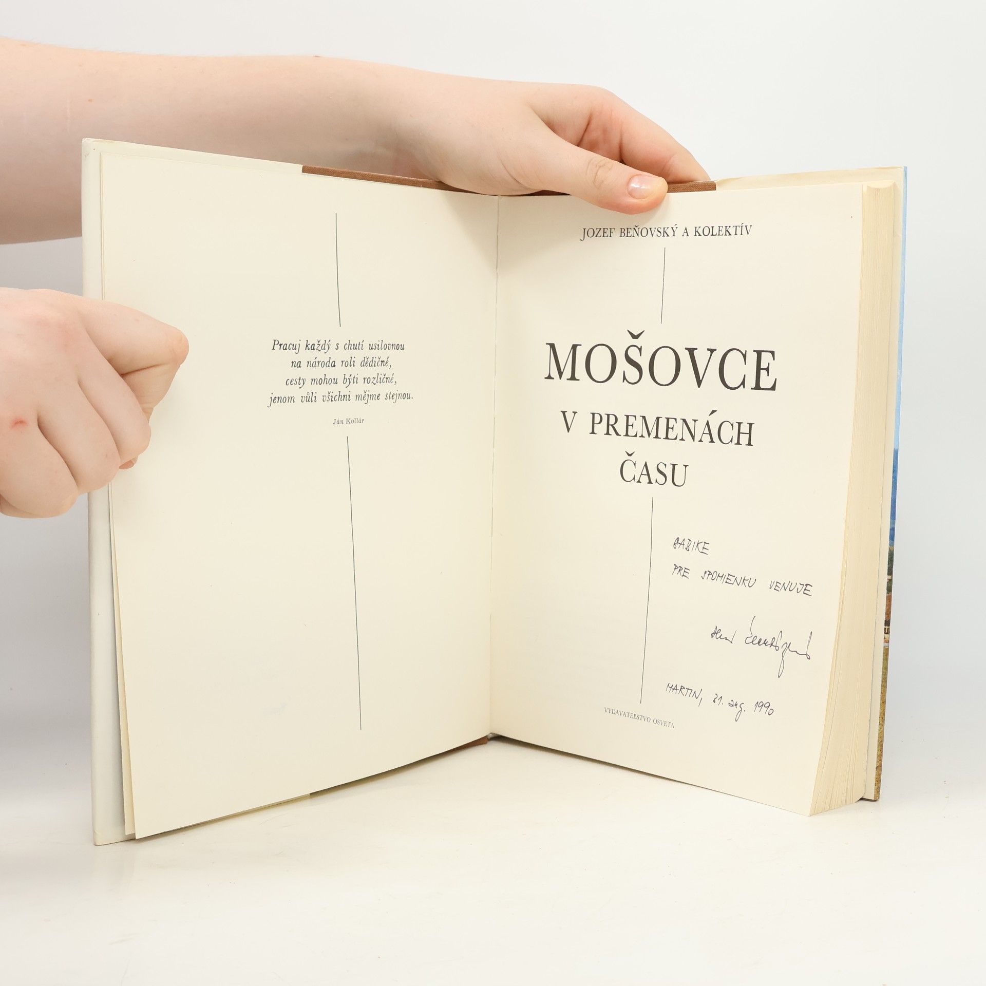 Collectif d'auteurs Mošovce v premenách času