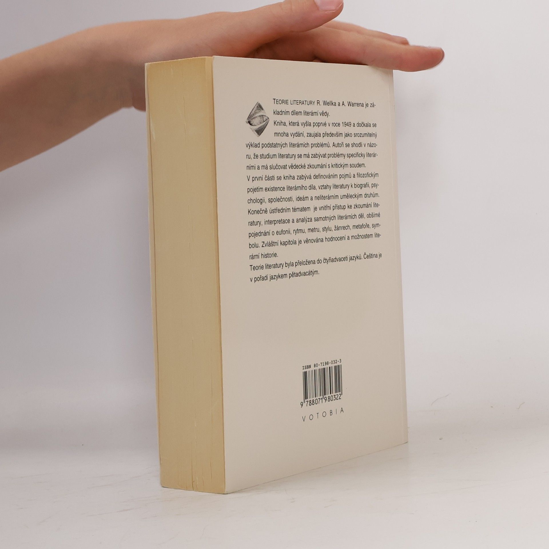 René Wellek Teorie literatury