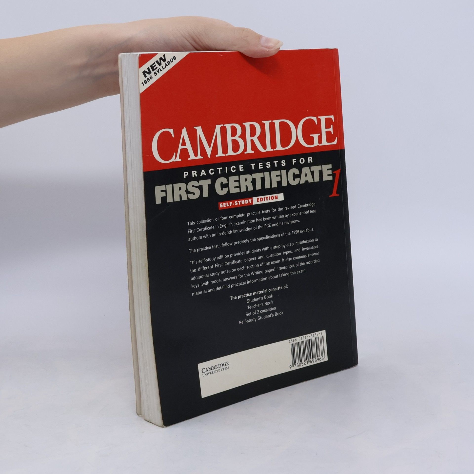Paul Carne Cambridge practice tests for first certificate. 1, Self-study edition