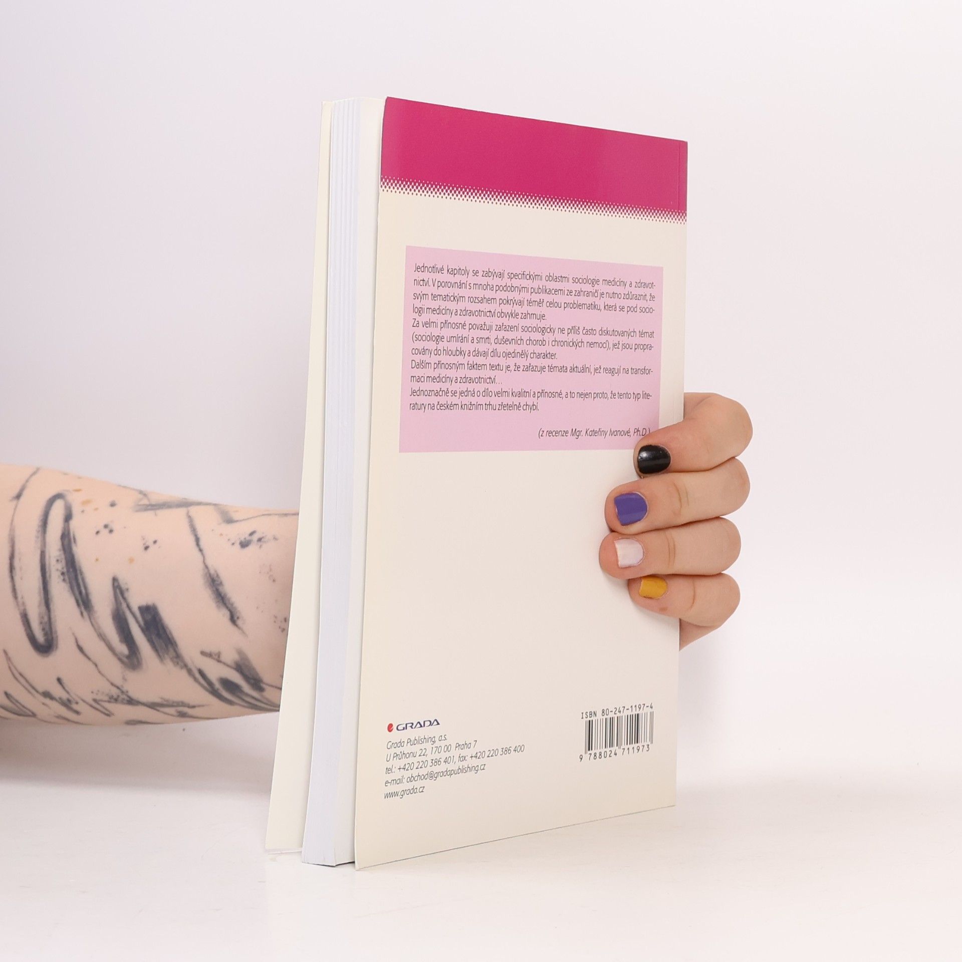 Sylva Bártlová Sociologie medicíny a zdravotnictví