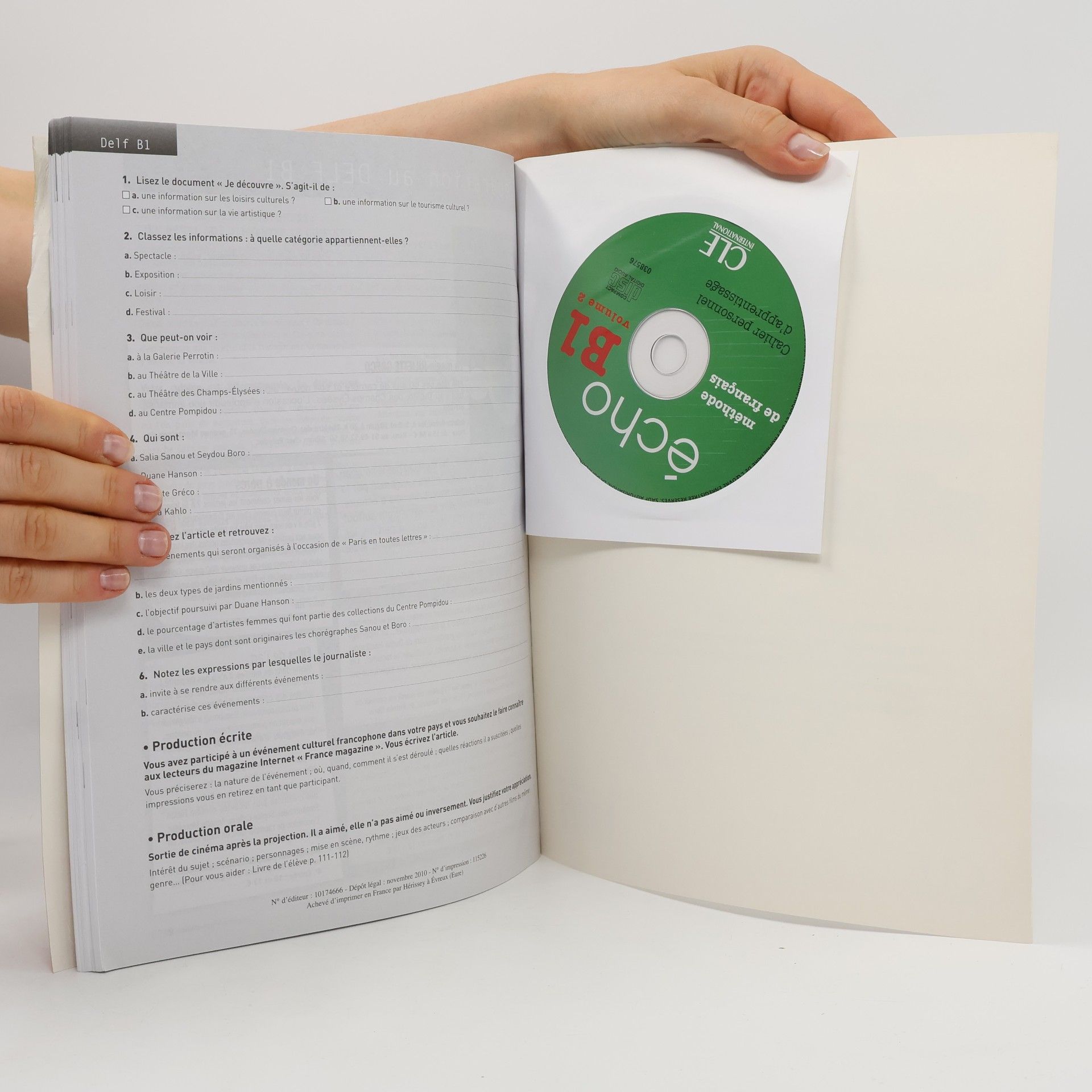 Jacques Pécheur Echo B1, vol. 2