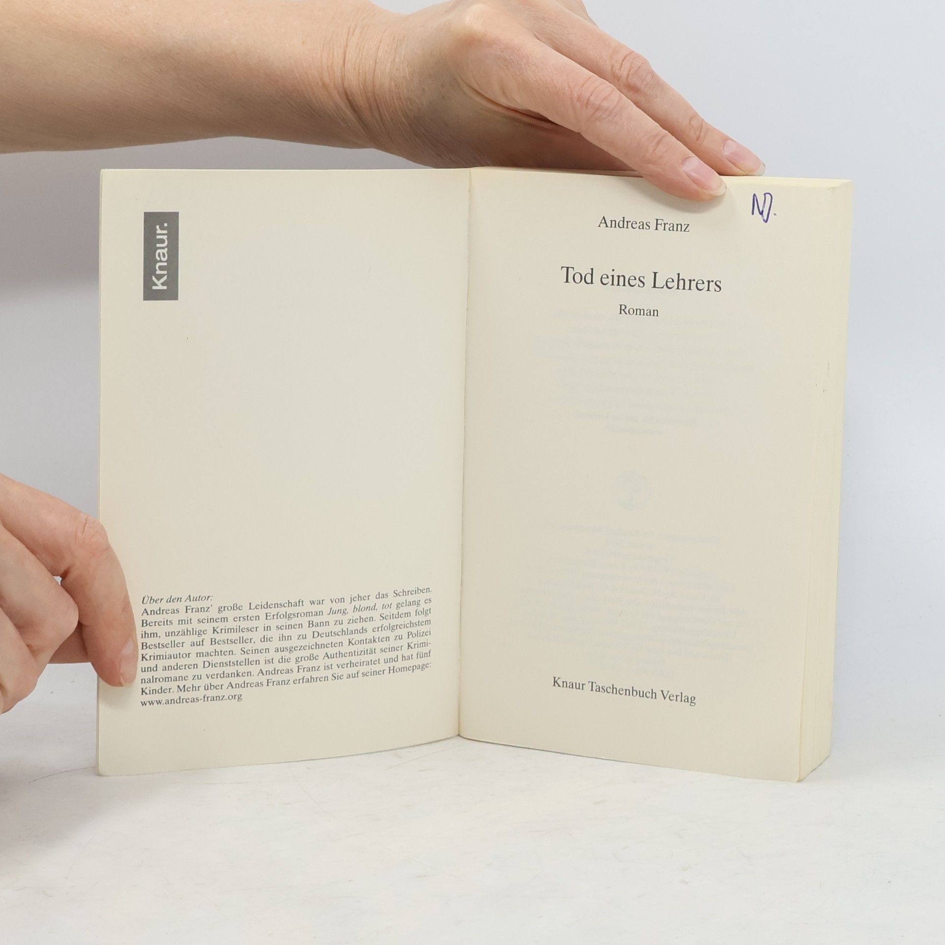 Andreas Franz Tod eines Lehrers