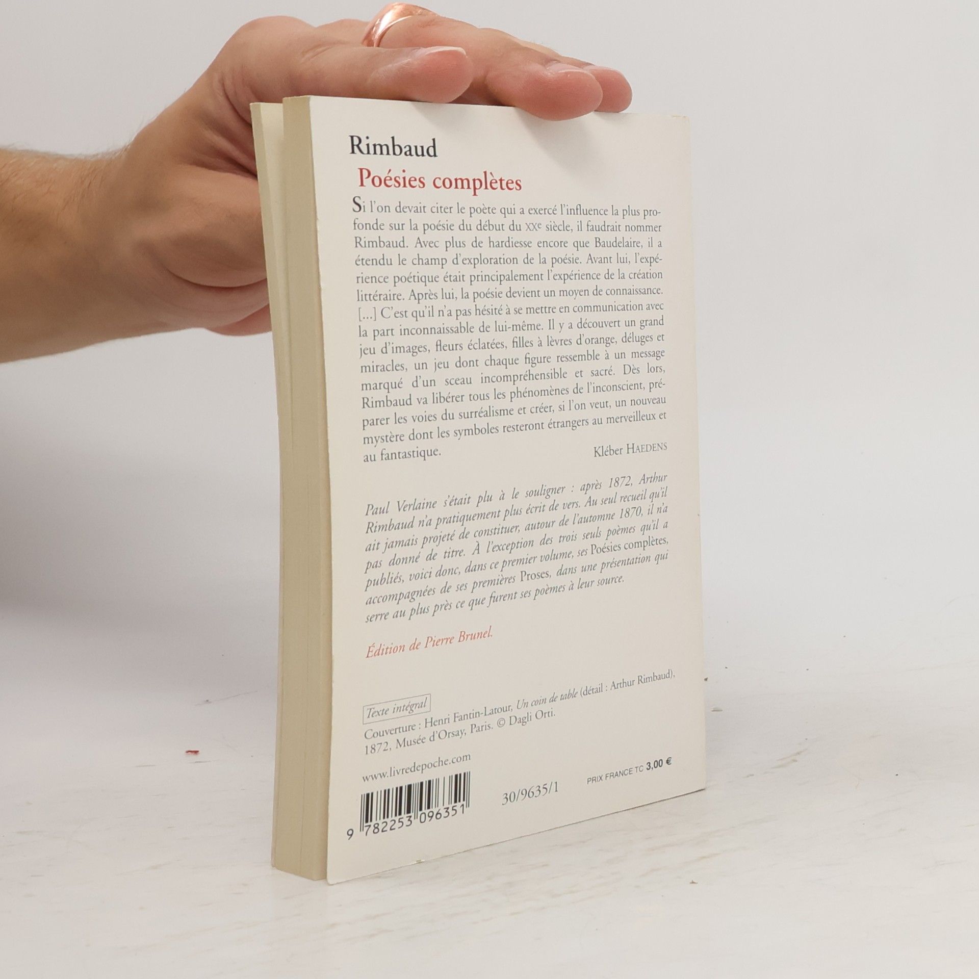 Arthur Rimbaud Poésies completes