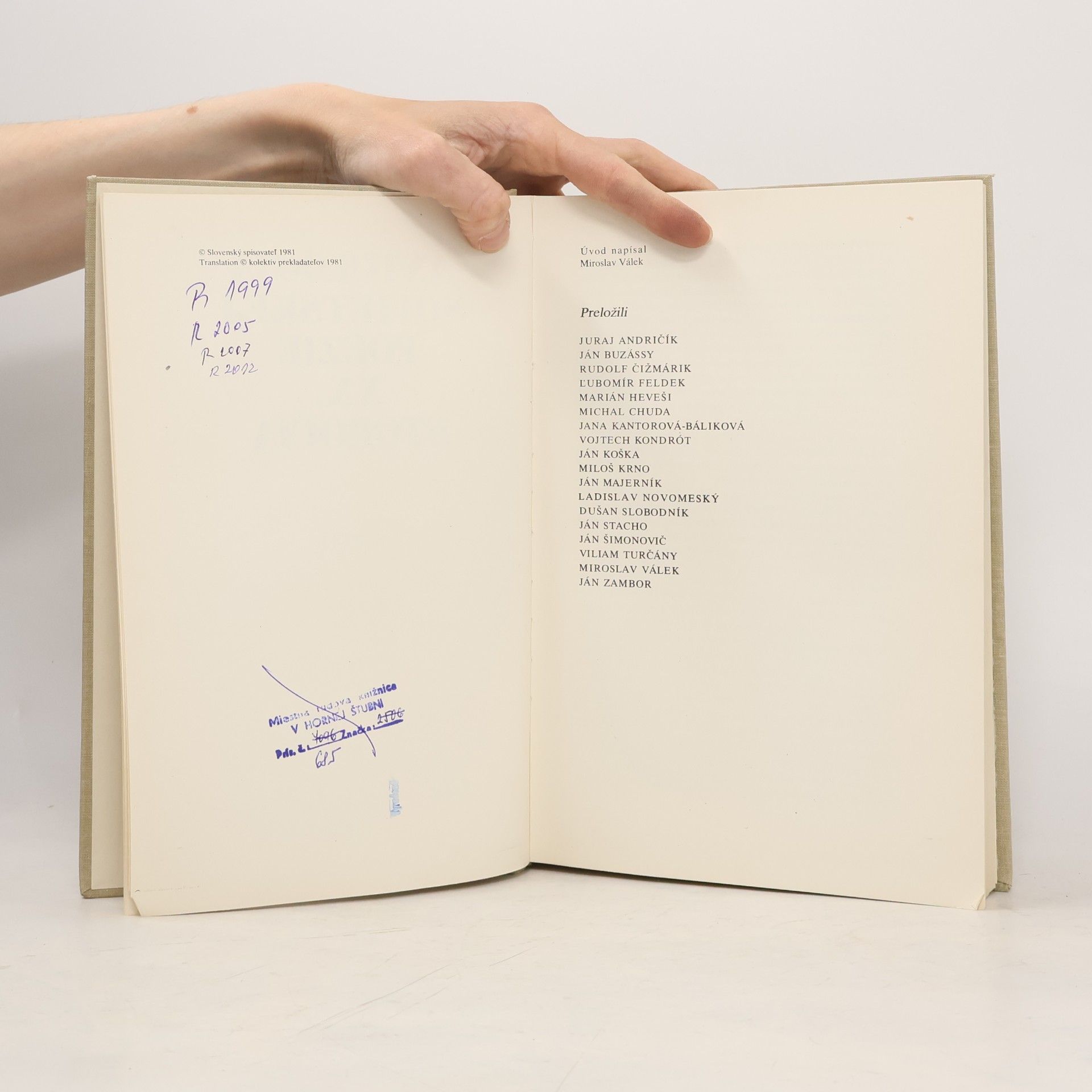 Kolektiv autorů Antológia sovietskej poezie XX. storočia 1