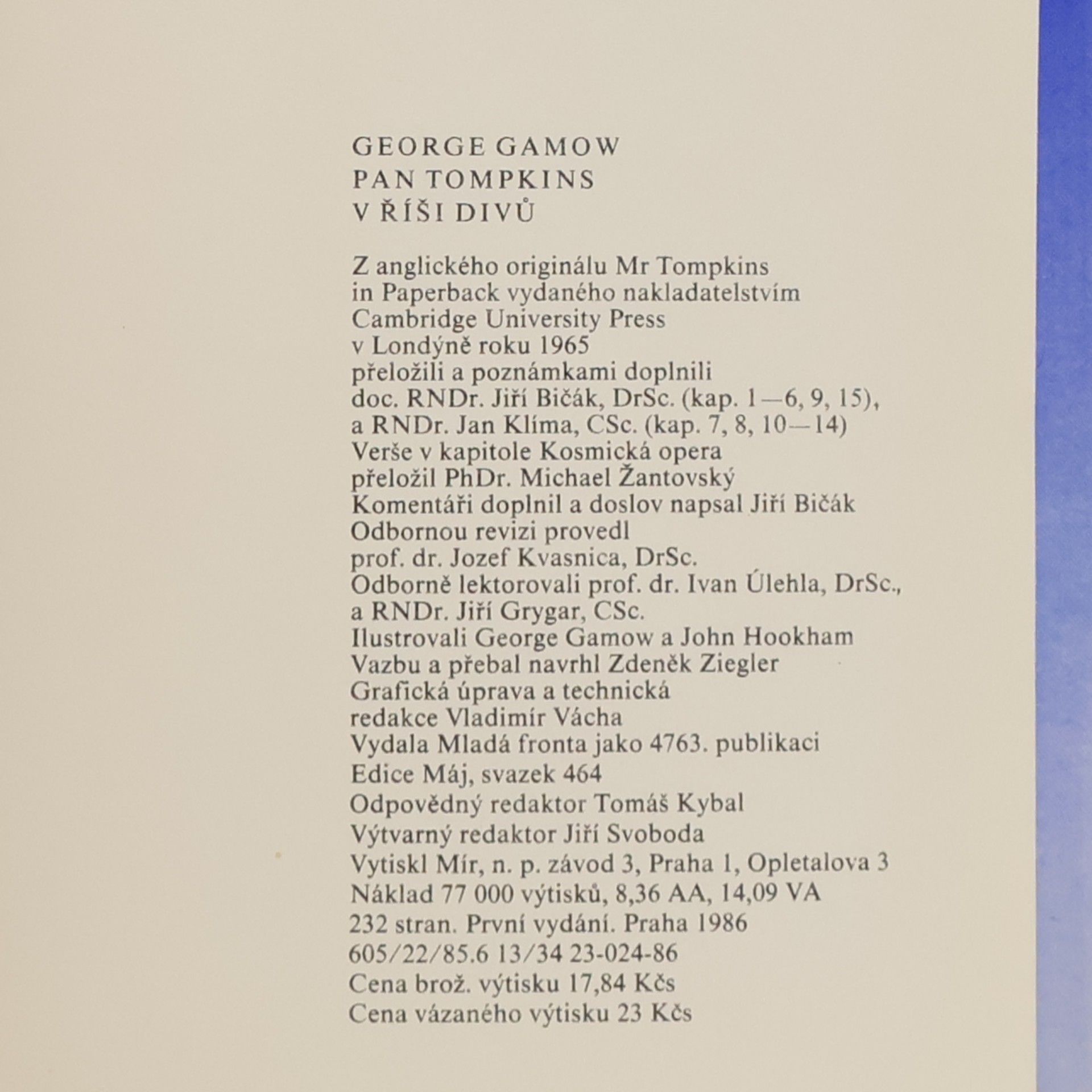 George Gamow Pan Tompkins v říši divů