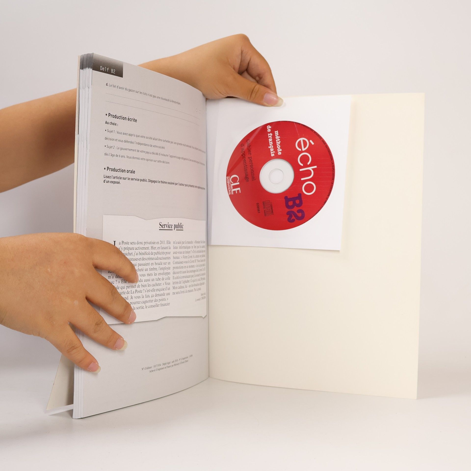 Stéphanie Callet Écho B2 : méthode de français. Cahier personnel d'apprentissage