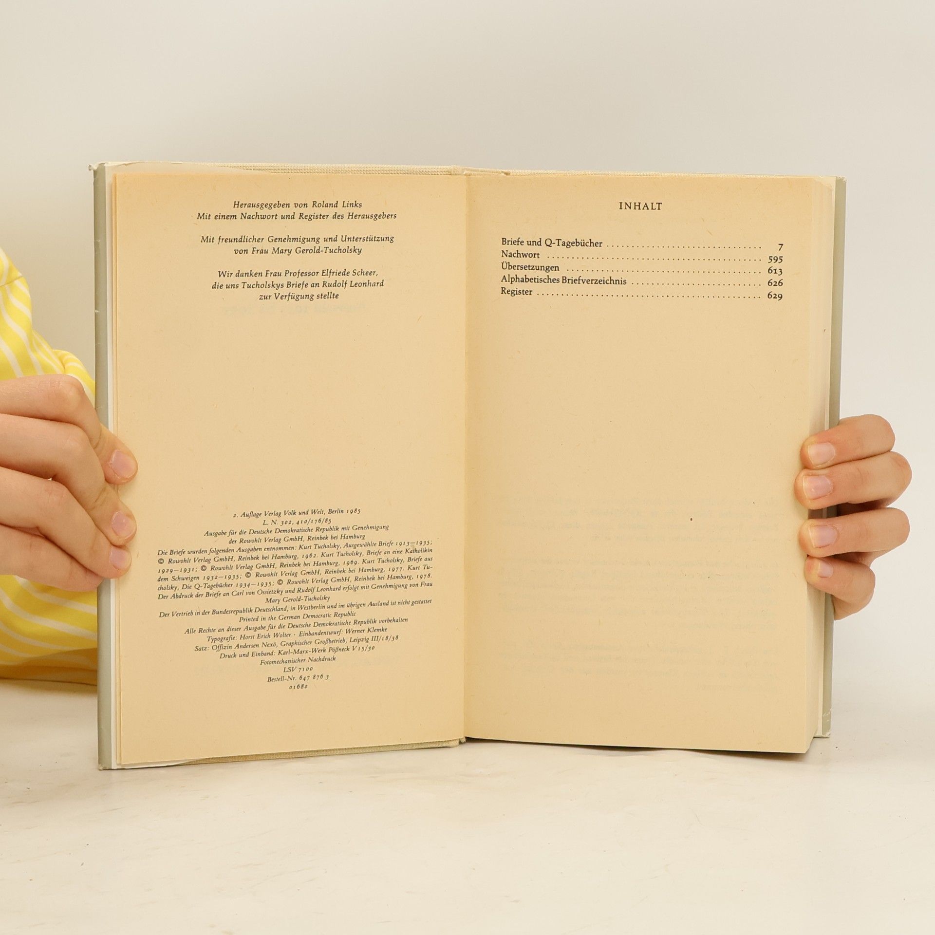 Kurt Tucholsky Briefe. Auswahl 1913-1935