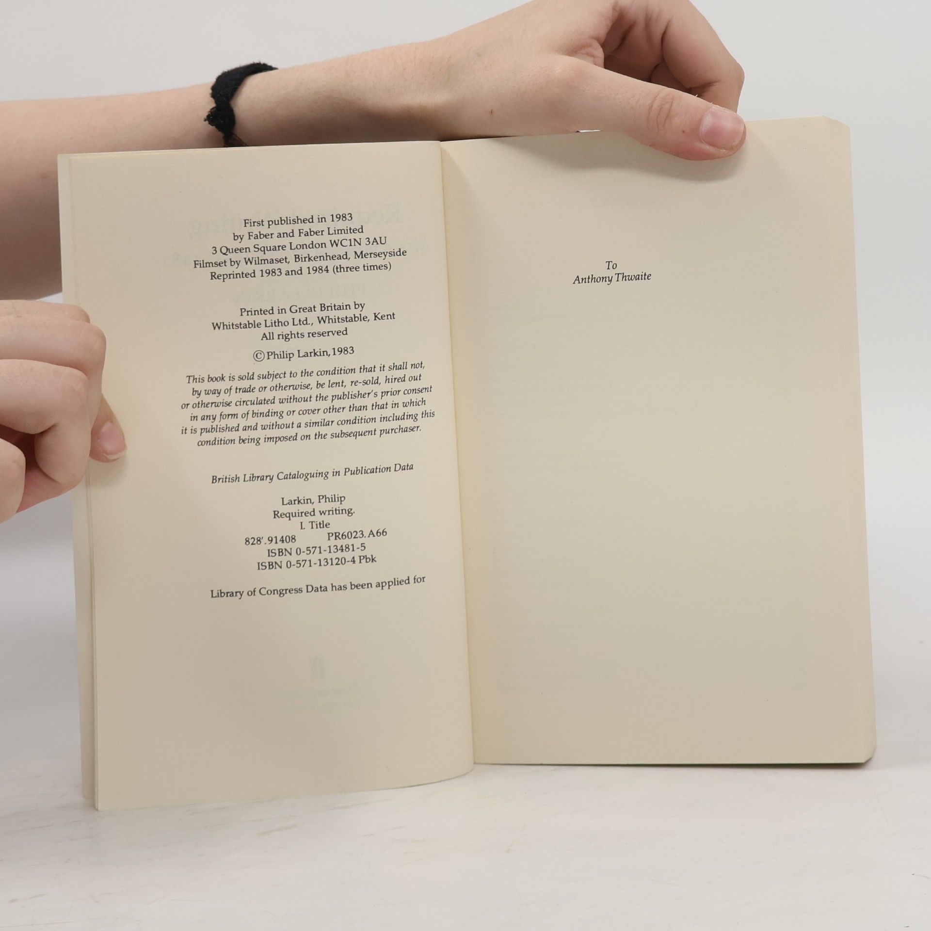 Philip Larkin Required Writing