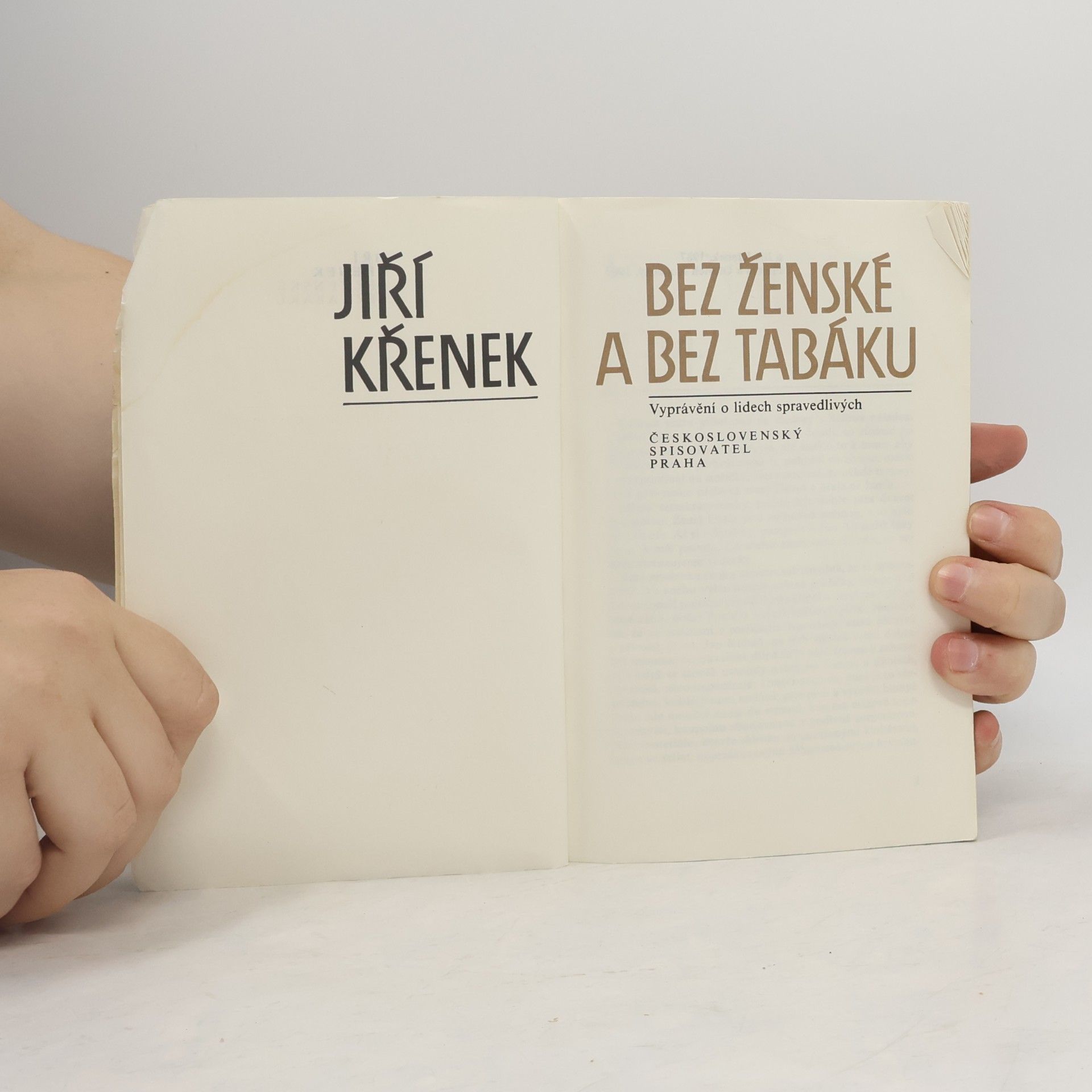 Jiří Křenek Bez ženské a bez tabáku