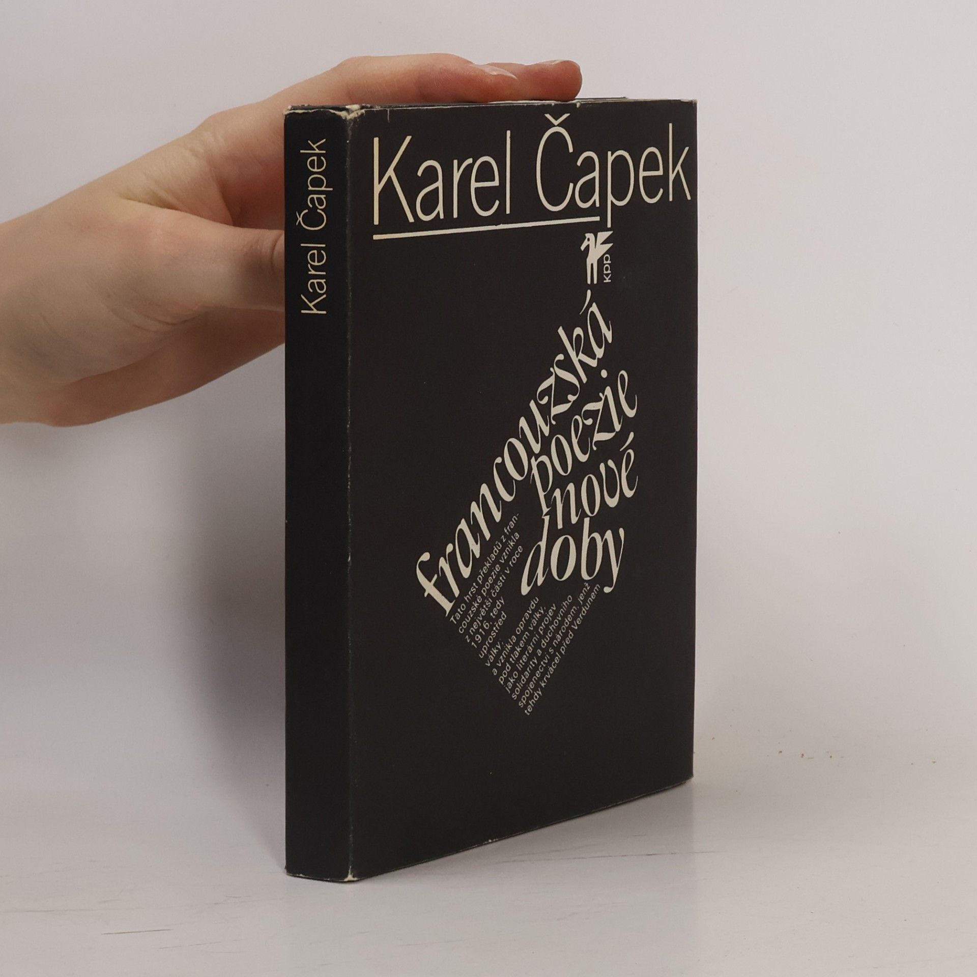 Karel Čapek Francouzská poezie nové doby