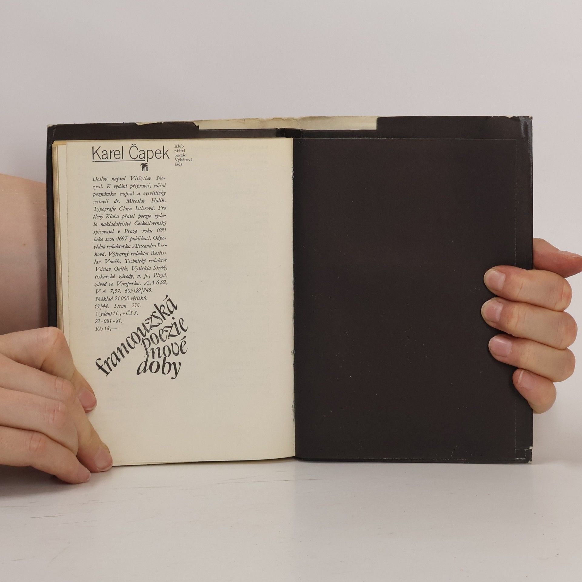 Karel Čapek Francouzská poezie nové doby