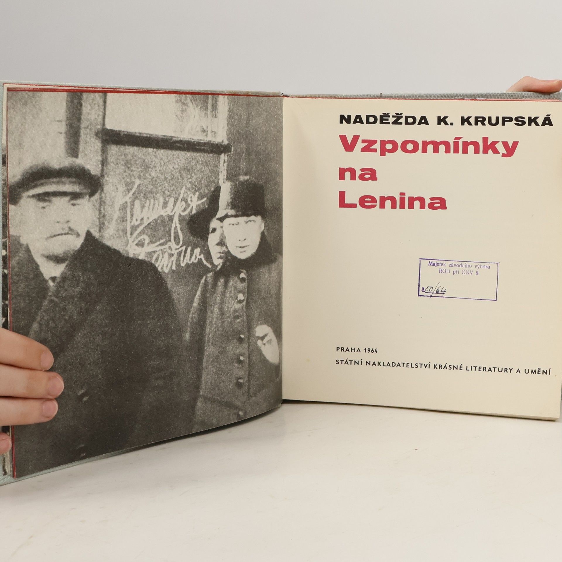 Naděžda K. Krupská Vzpomínky na Lenina