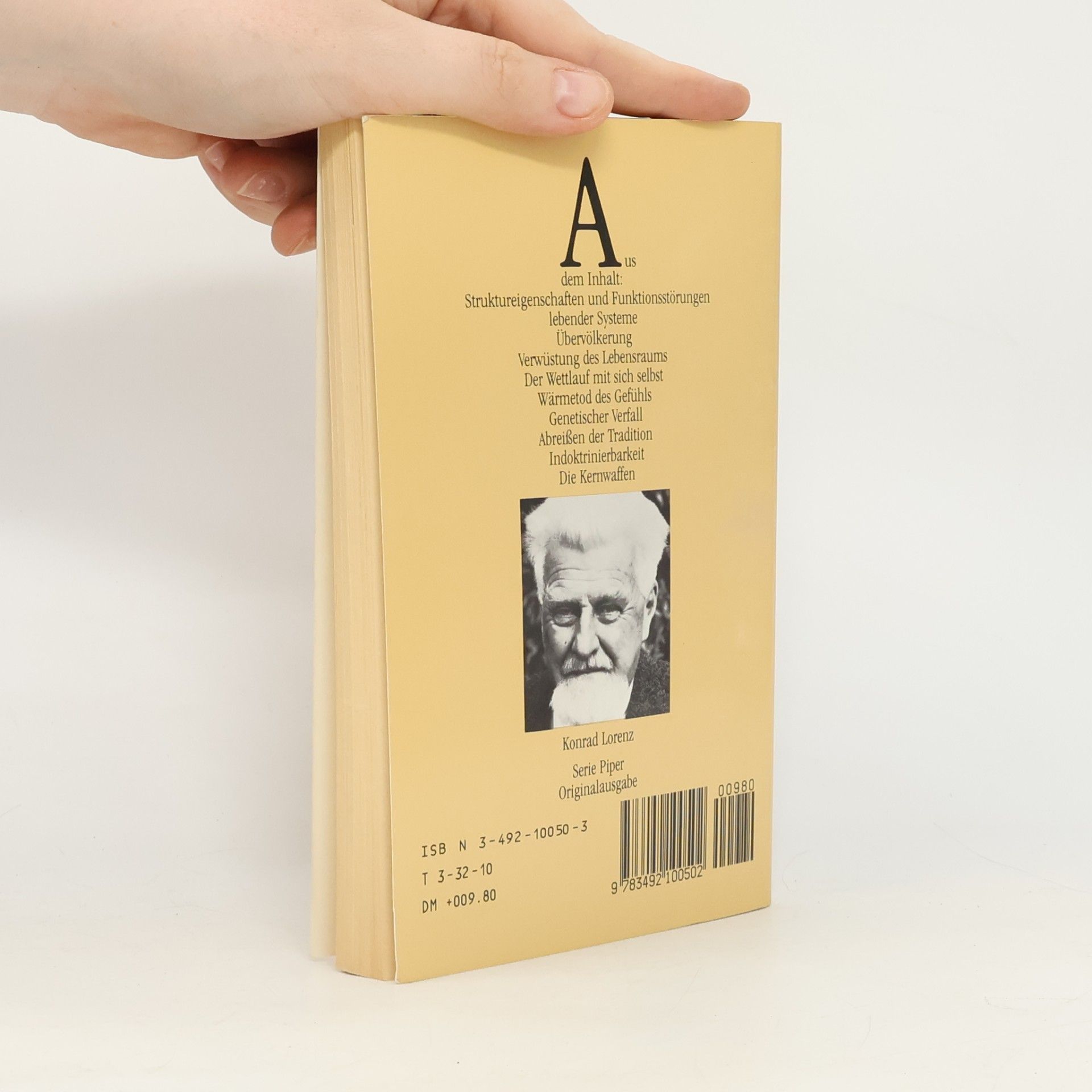 Konrad Lorenz Die acht Todsünden der zivilisierten Menschheit