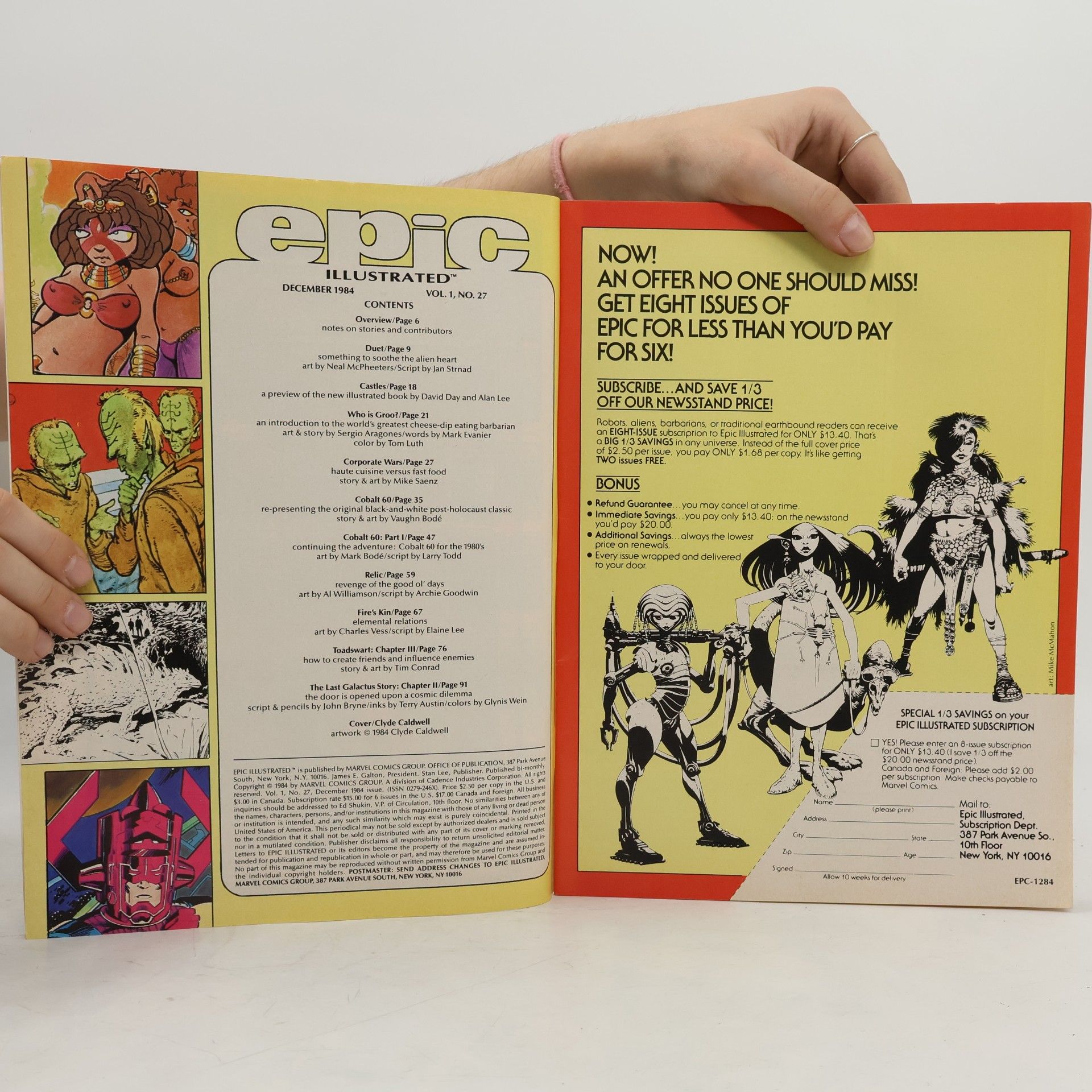 Al Williamson Epic Illustrated 12/1984
