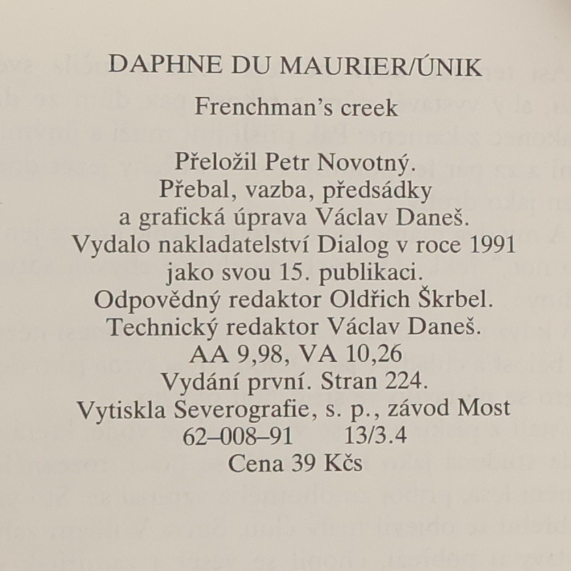Daphne Du Maurier Únik