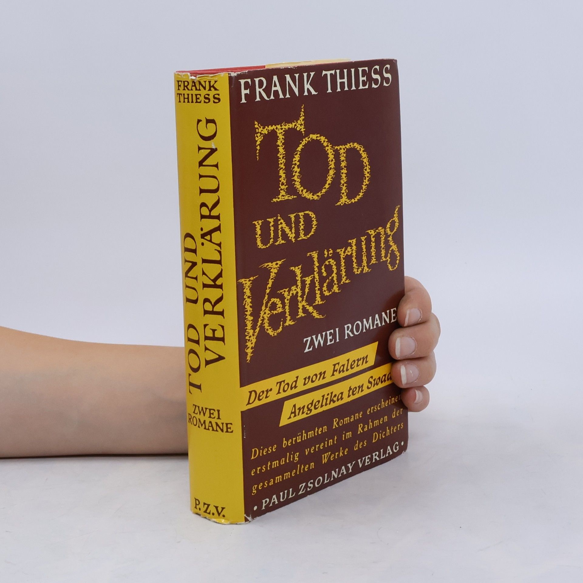 Frank Thiess Tod und Verklärung