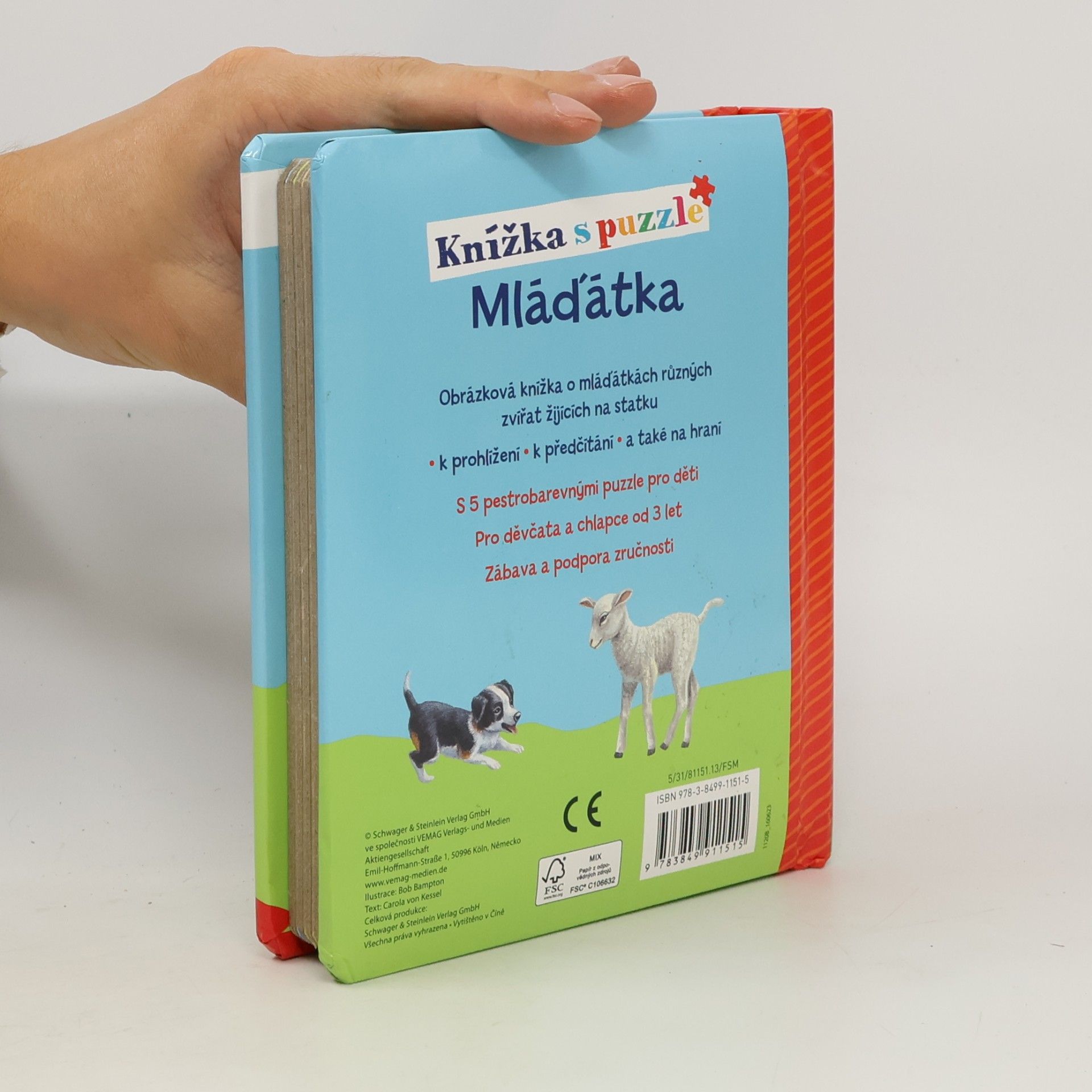 Kolektiv autorů Knížka s puzzle: Mláďátka