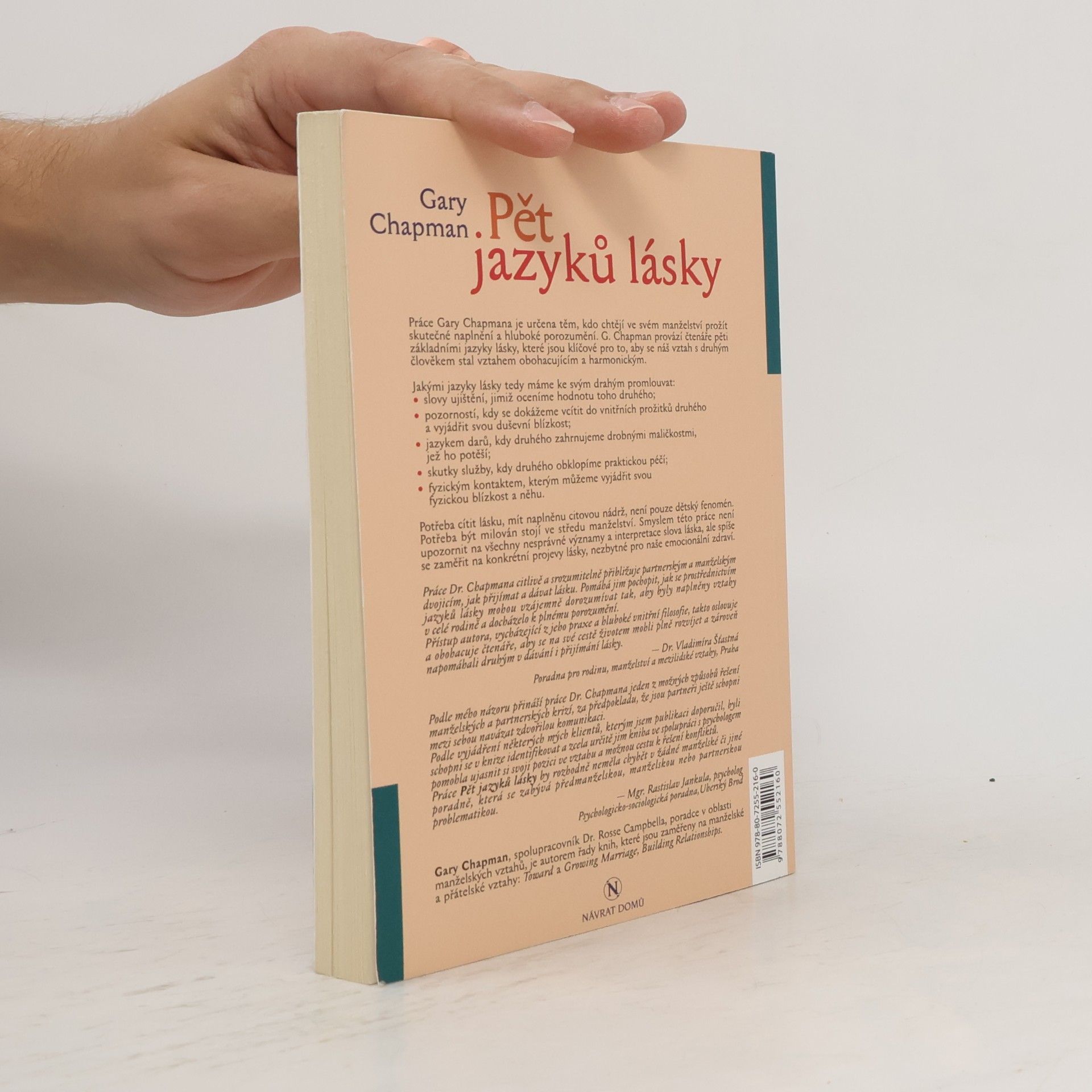Gary Chapman Pět jazyků lásky