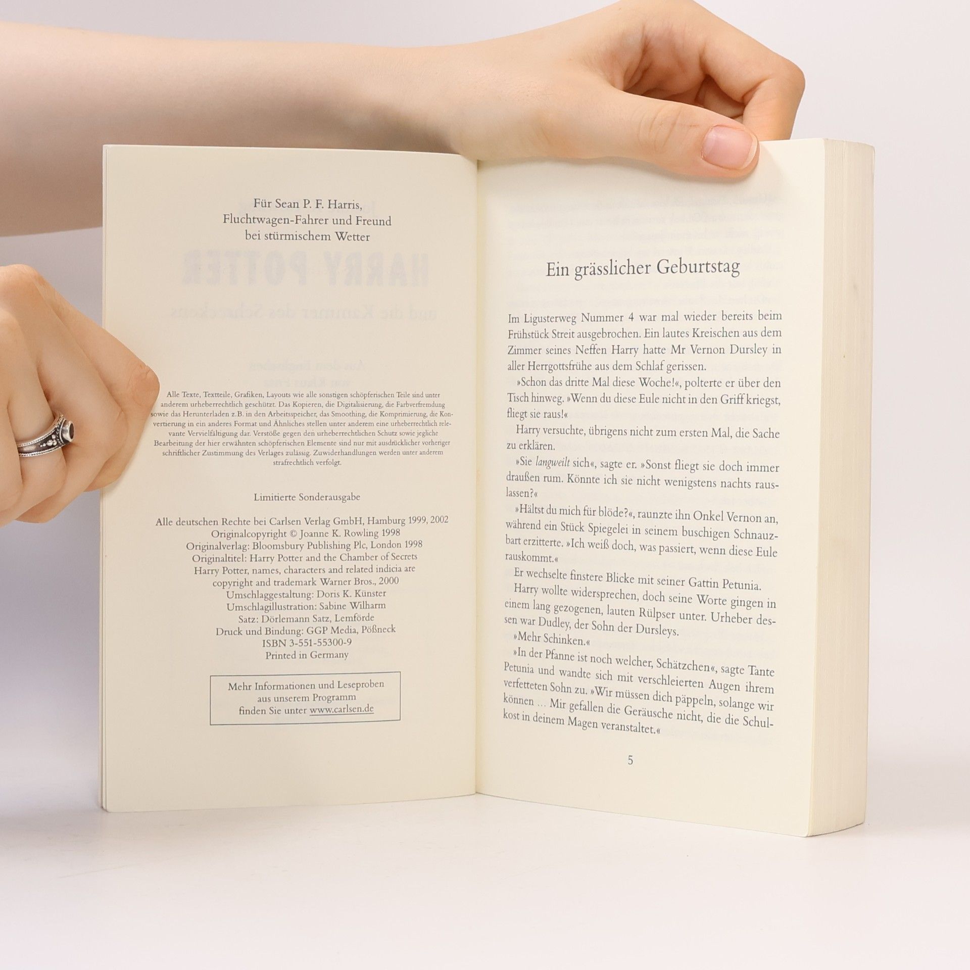J. K. Rowling Harry Potter und die Kammer des Schreckens
