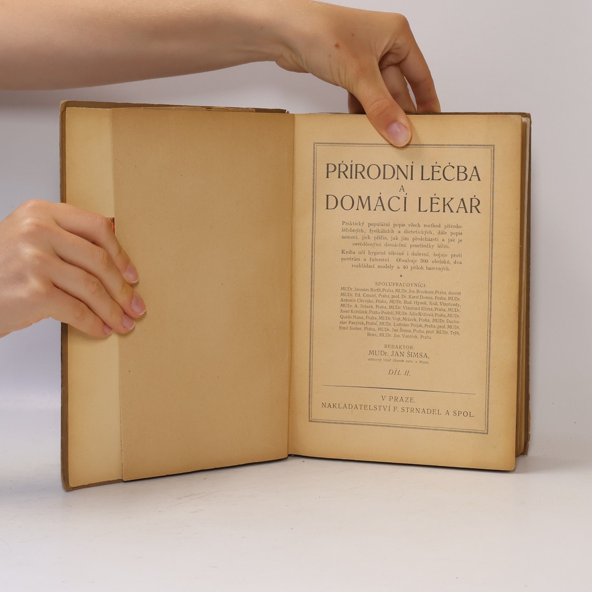 Jan Šimsa Přírodní léčba a domácí lékař II.