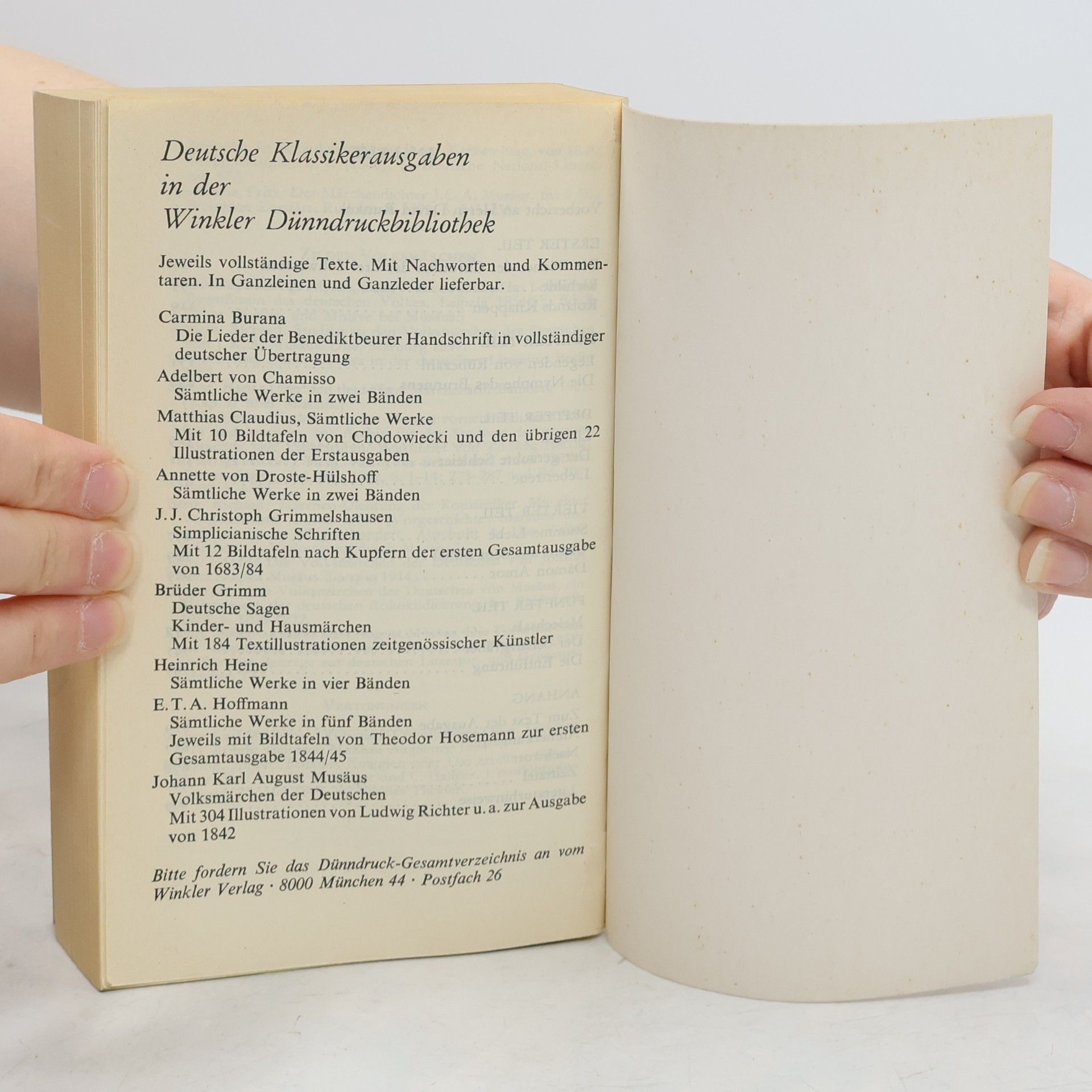 Johann Karl August Musäus Volksmärchen der Deutschen