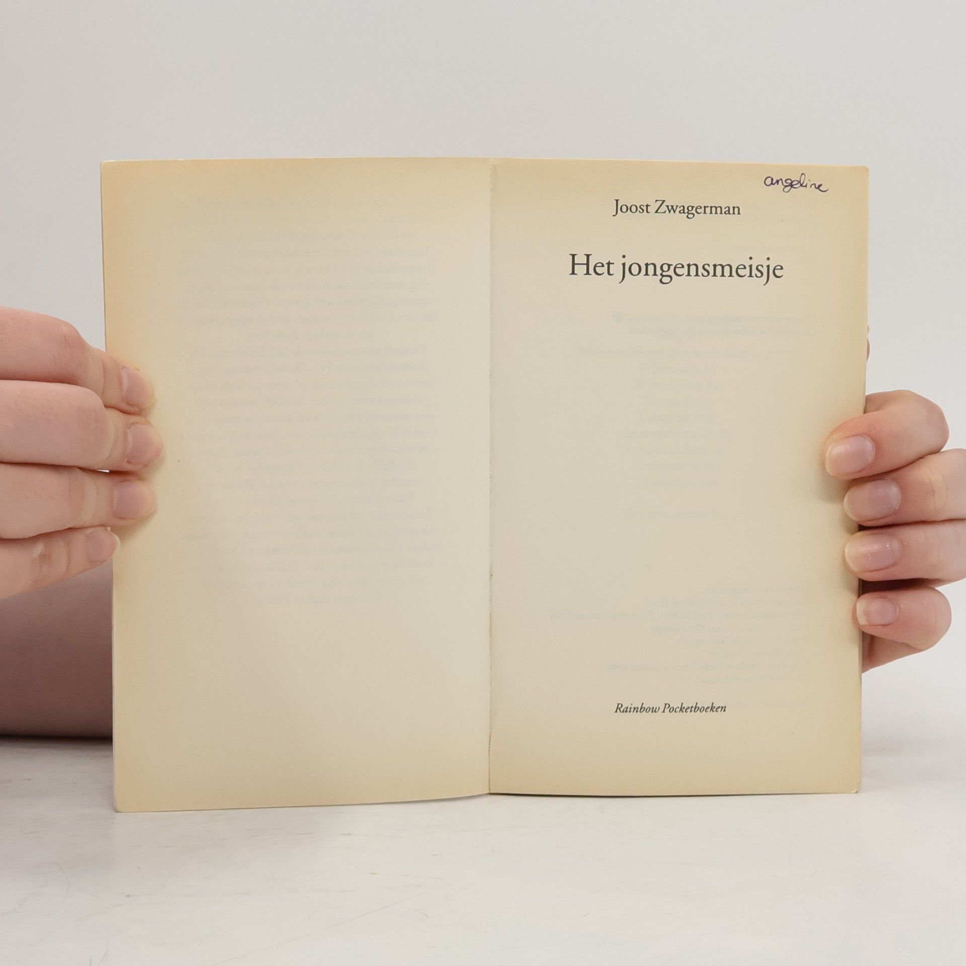Joost Zwagerman Rainbow pocketboeken - 650: Het jongensmeisje / druk 1