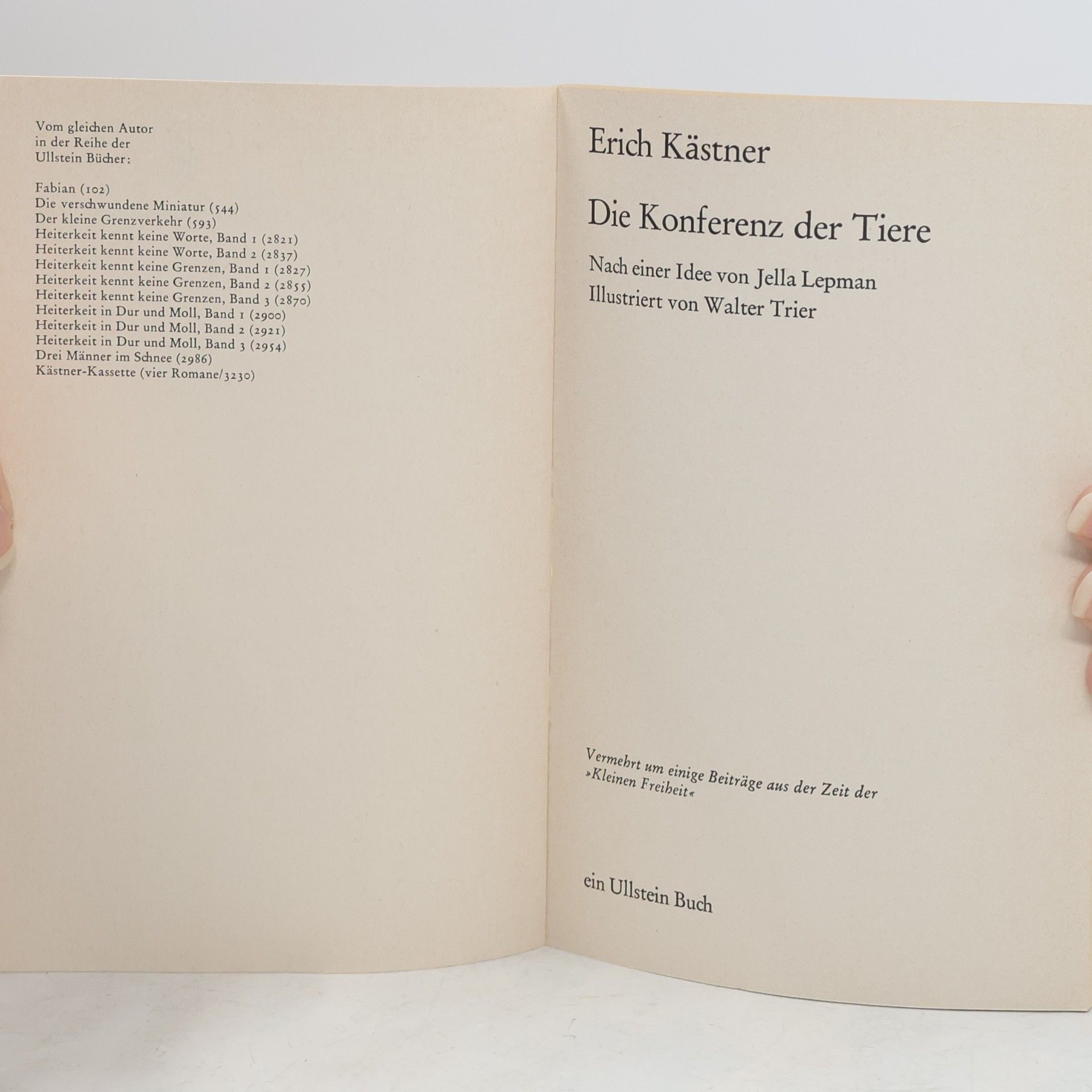 Erich Kästner Die Konferenz der Tiere