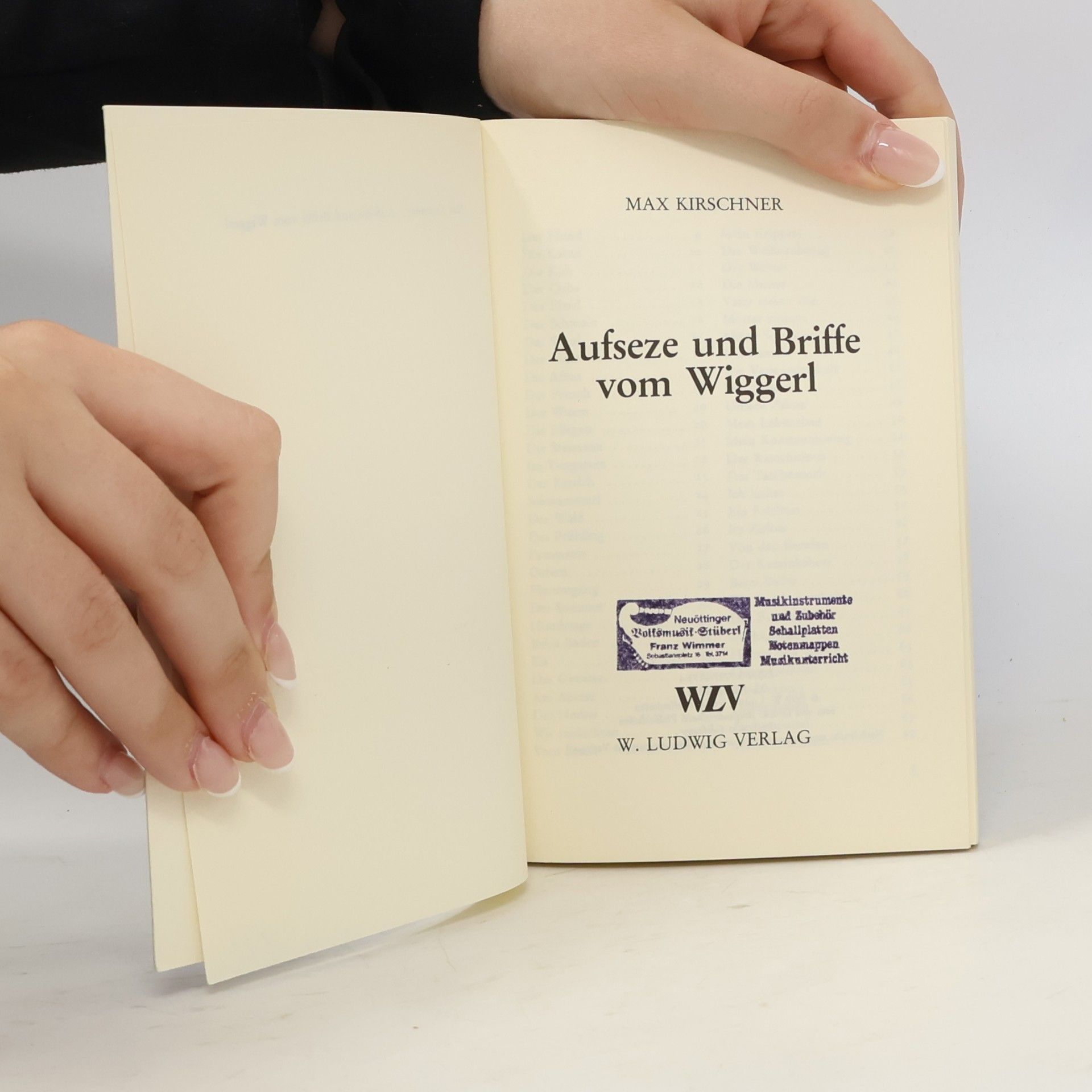 Max Kirschner Aufsetze und Briffe vom Wiggerl