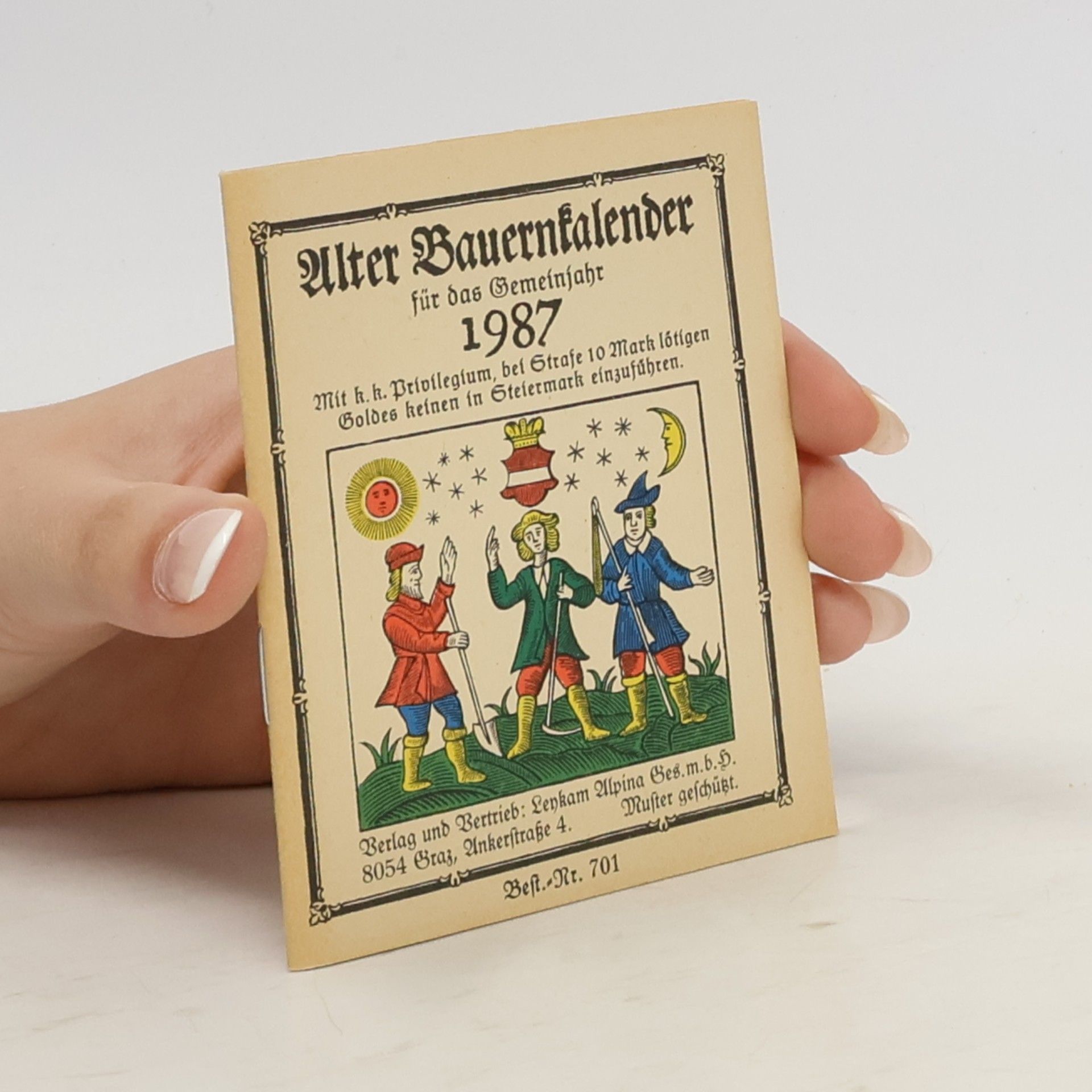 kolektiv Alter Bauernkalender für das Gemeinjahr 1987