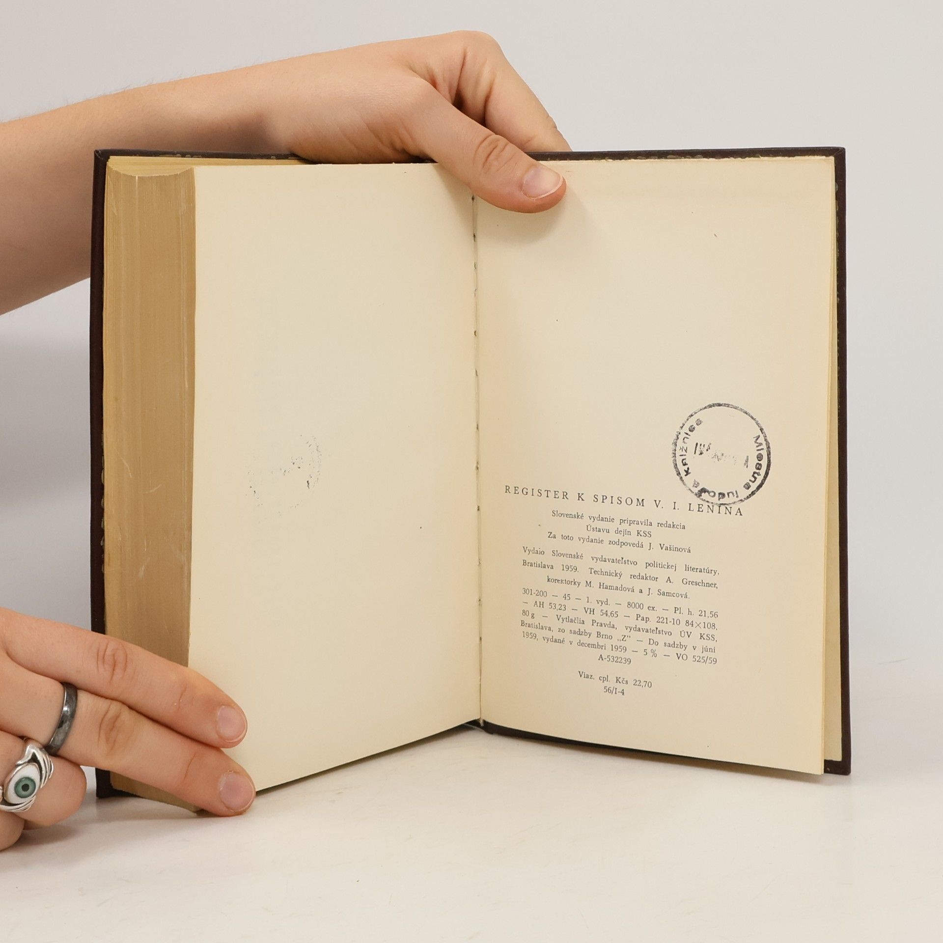 Vladimir Iljič Lenin Register k spisom V. L. Lenina I