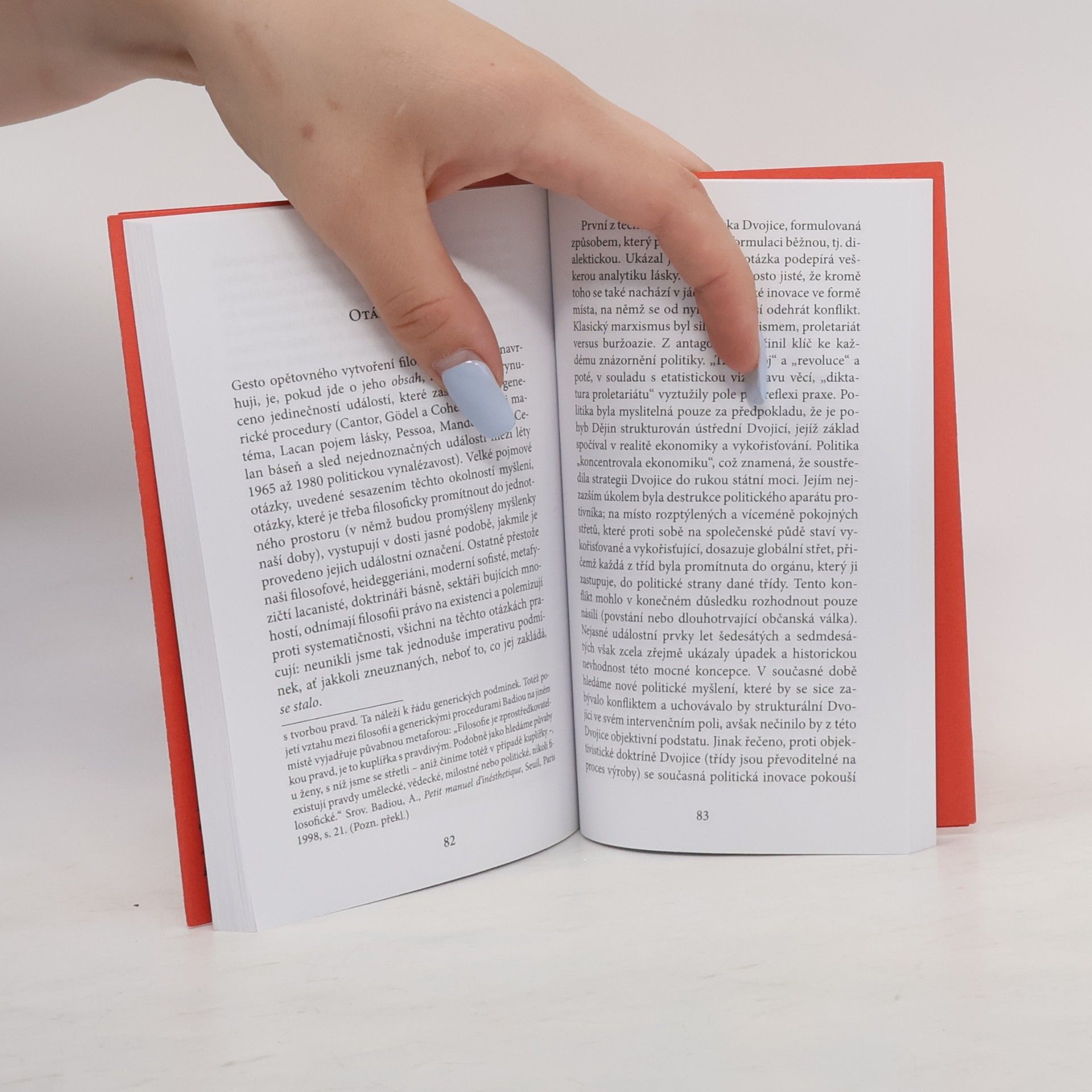 Alain Badiou Manifest za filosofii a jiné texty