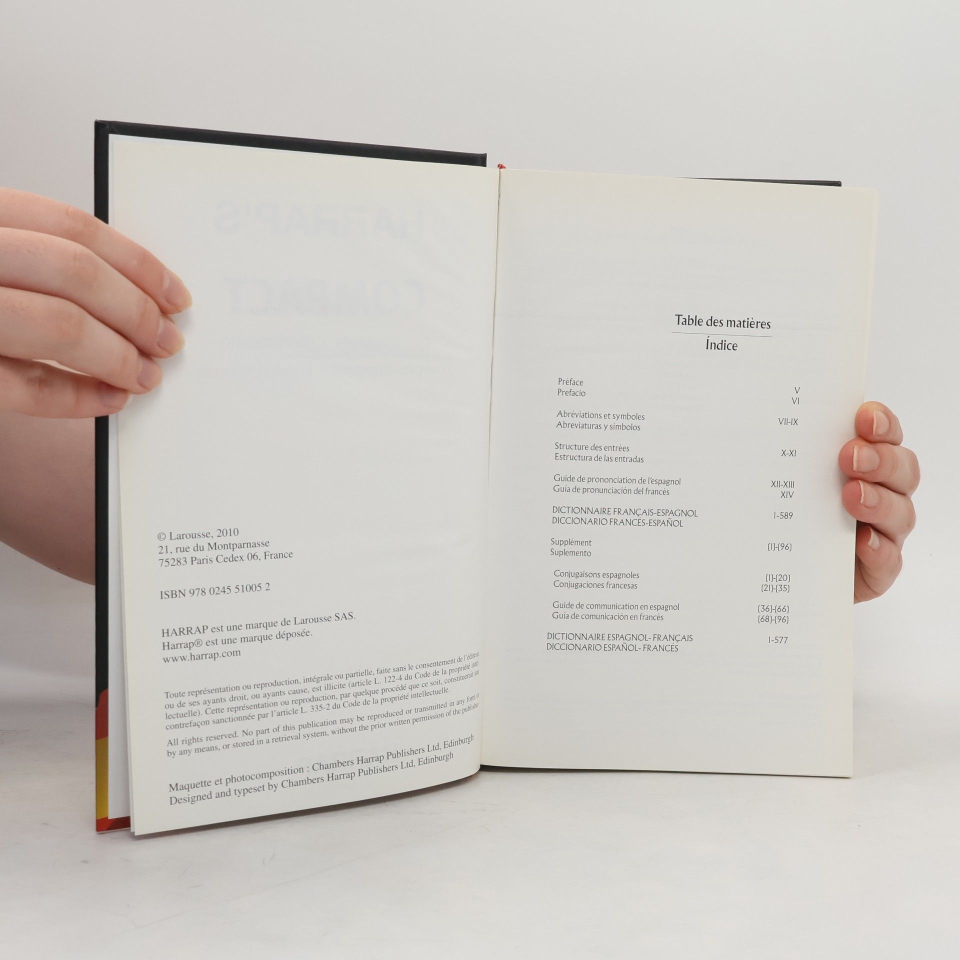 AA.VV. Harrap's Dictionnaire compact espagnol