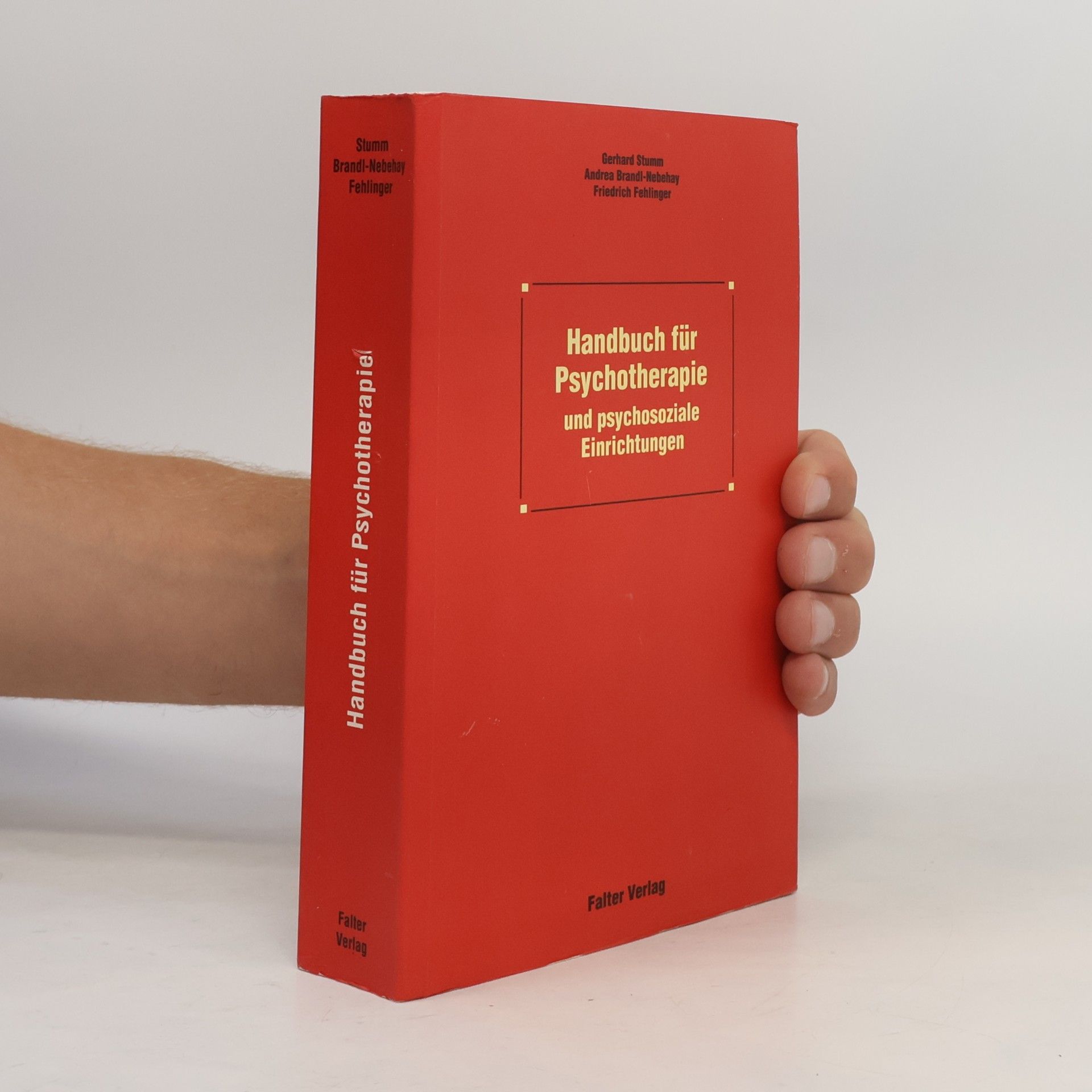 Gerhard Stumm Handbuch für Psychotherapie und psychosoziale Einrichtungen
