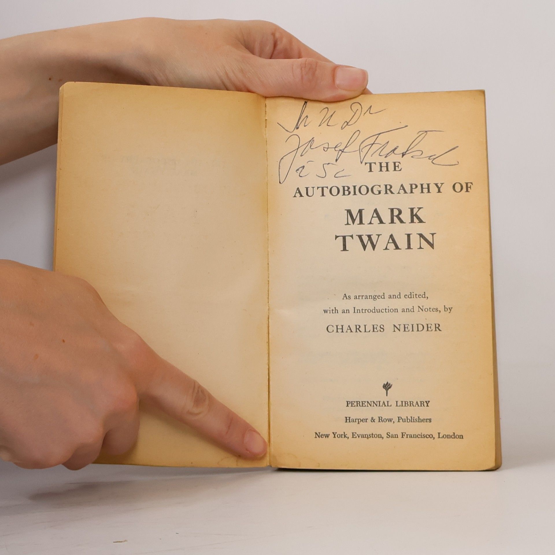Mark Twain The autobiography of Mark Twain