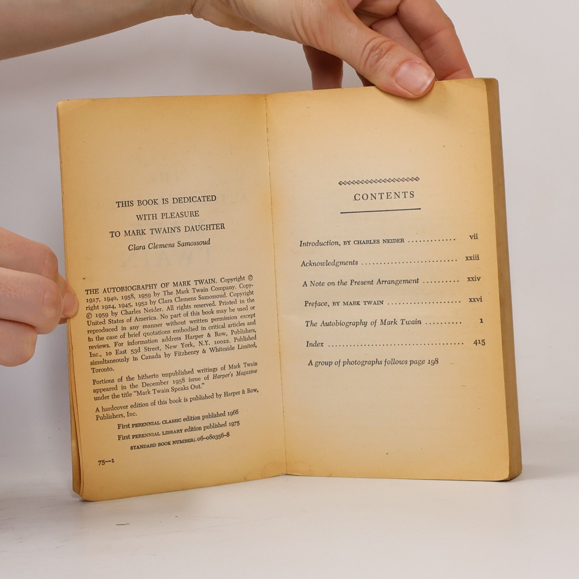 Mark Twain The autobiography of Mark Twain