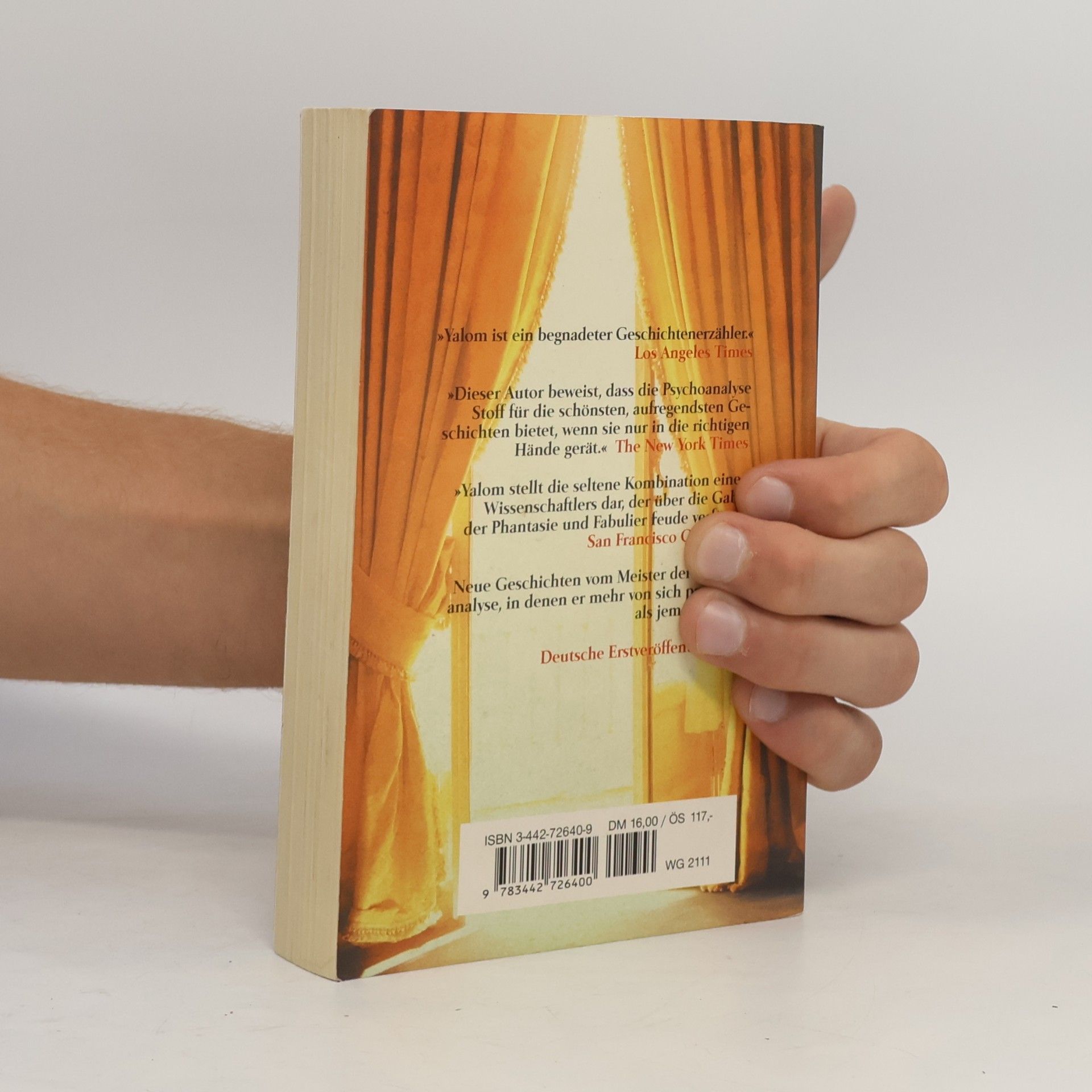 Irvin Yalom Die Reise mit Paula