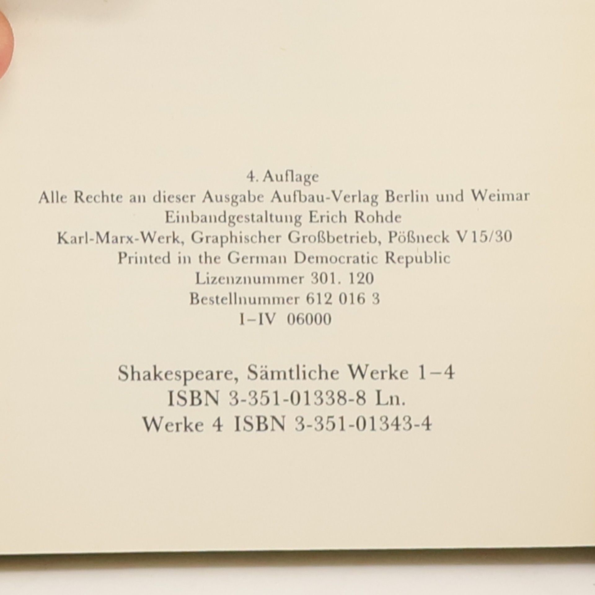 William Shakespeare Sämtliche Werke 4