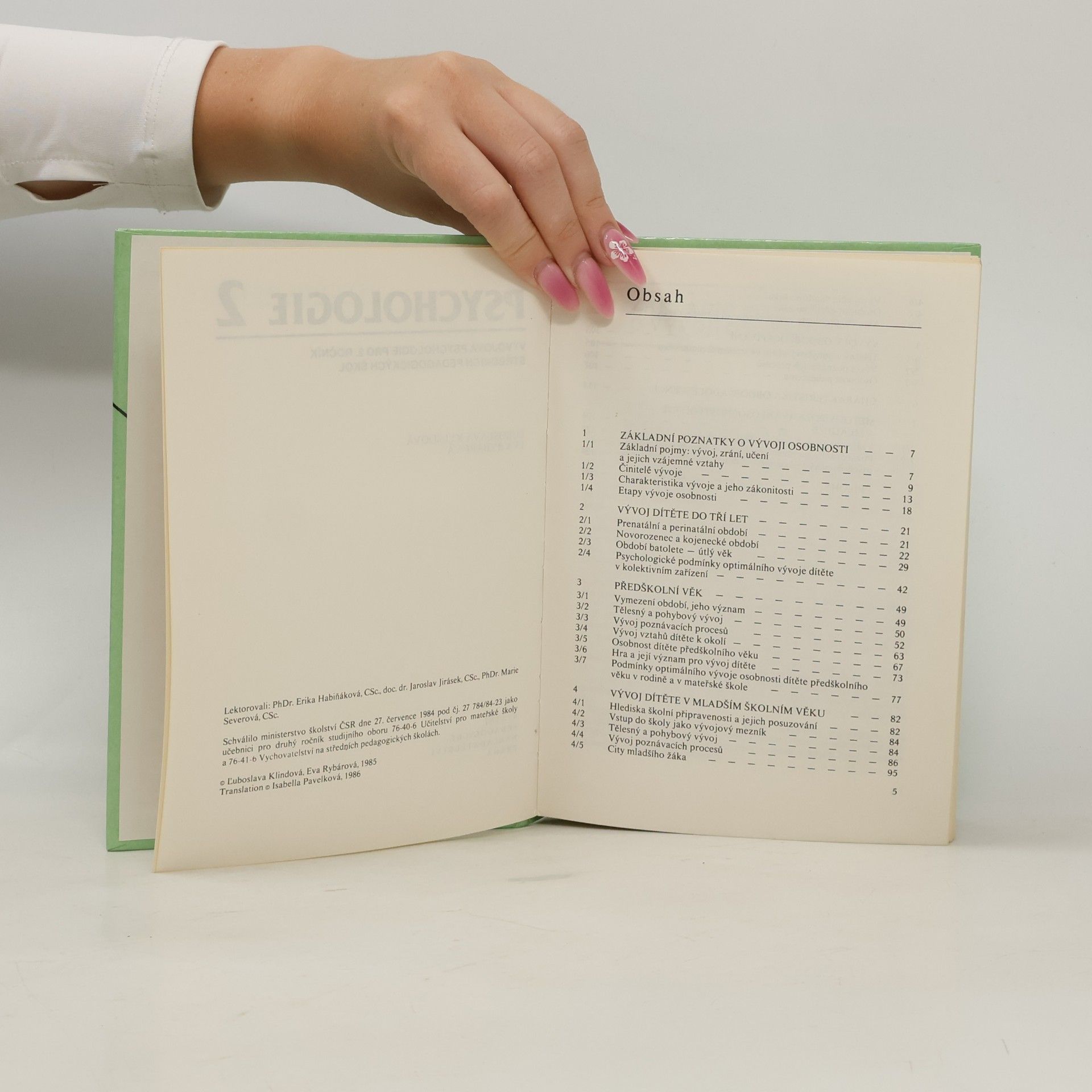 Eva Rybárová Psychologie 2 : Vývojová psychologie pro 2. ročník středních pedagogických škol
