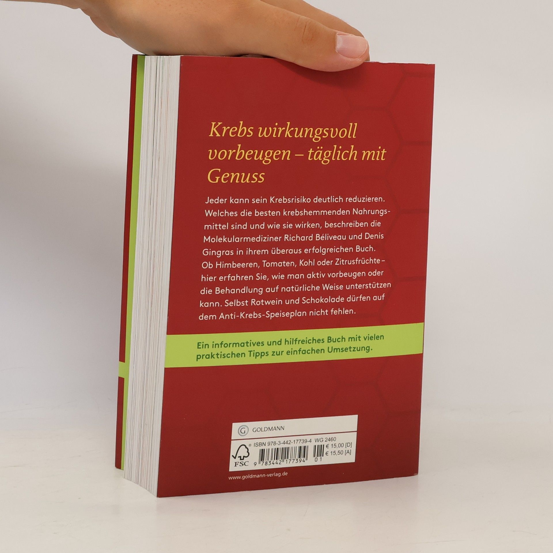 Richard Béliveau Krebszellen mögen keine Himbeeren