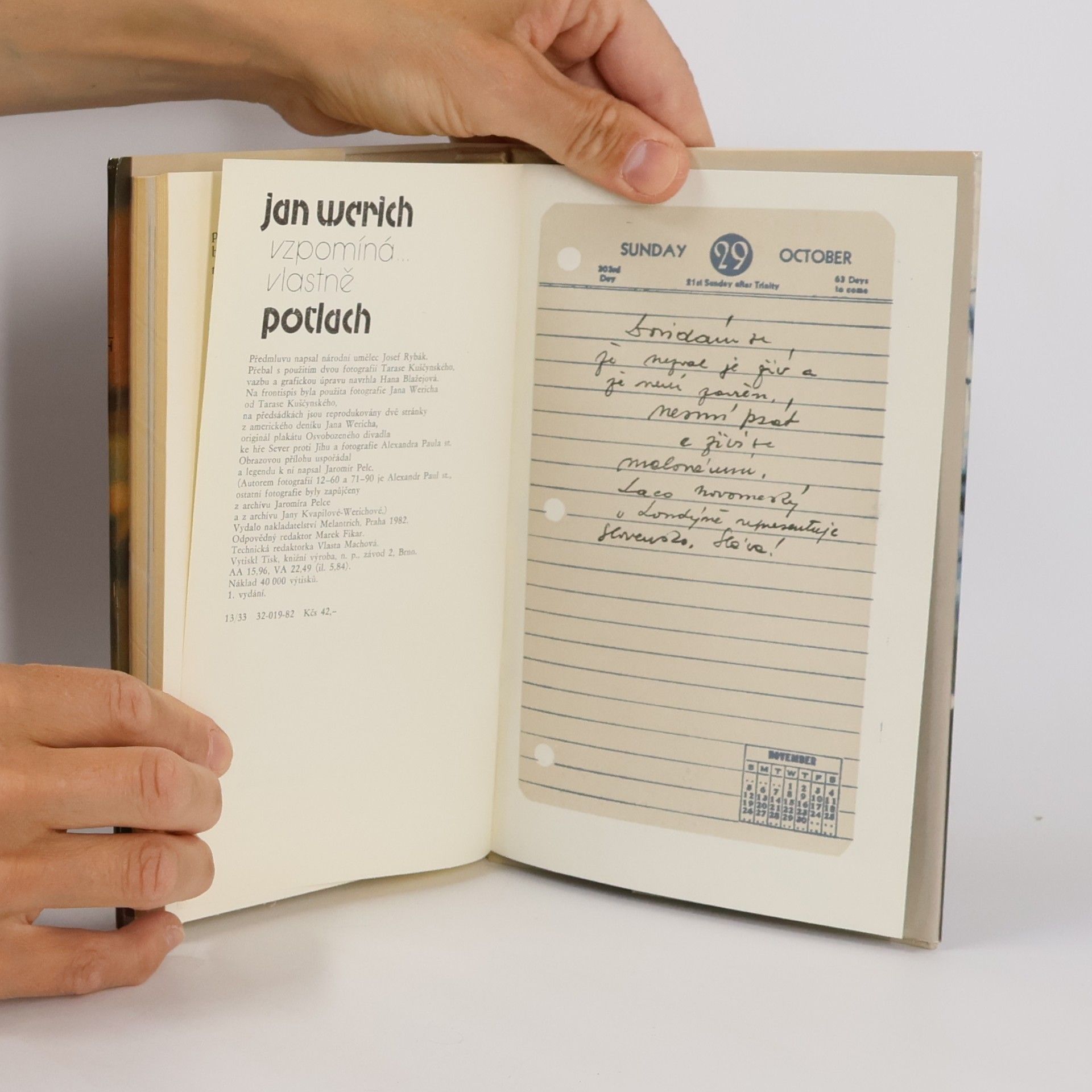 Jan Werich Jan Werich vzpomíná... vlastně potlach