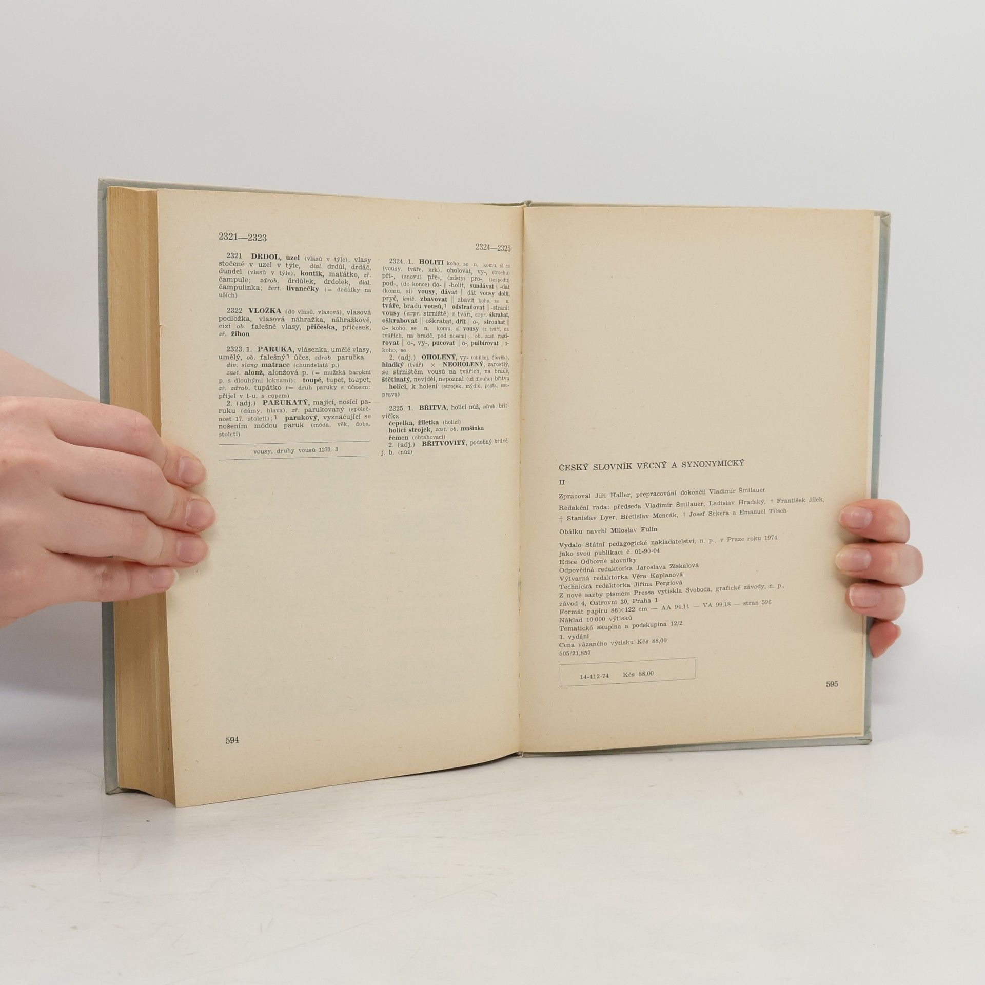 Various authors Český slovník věcný a synonymický 2