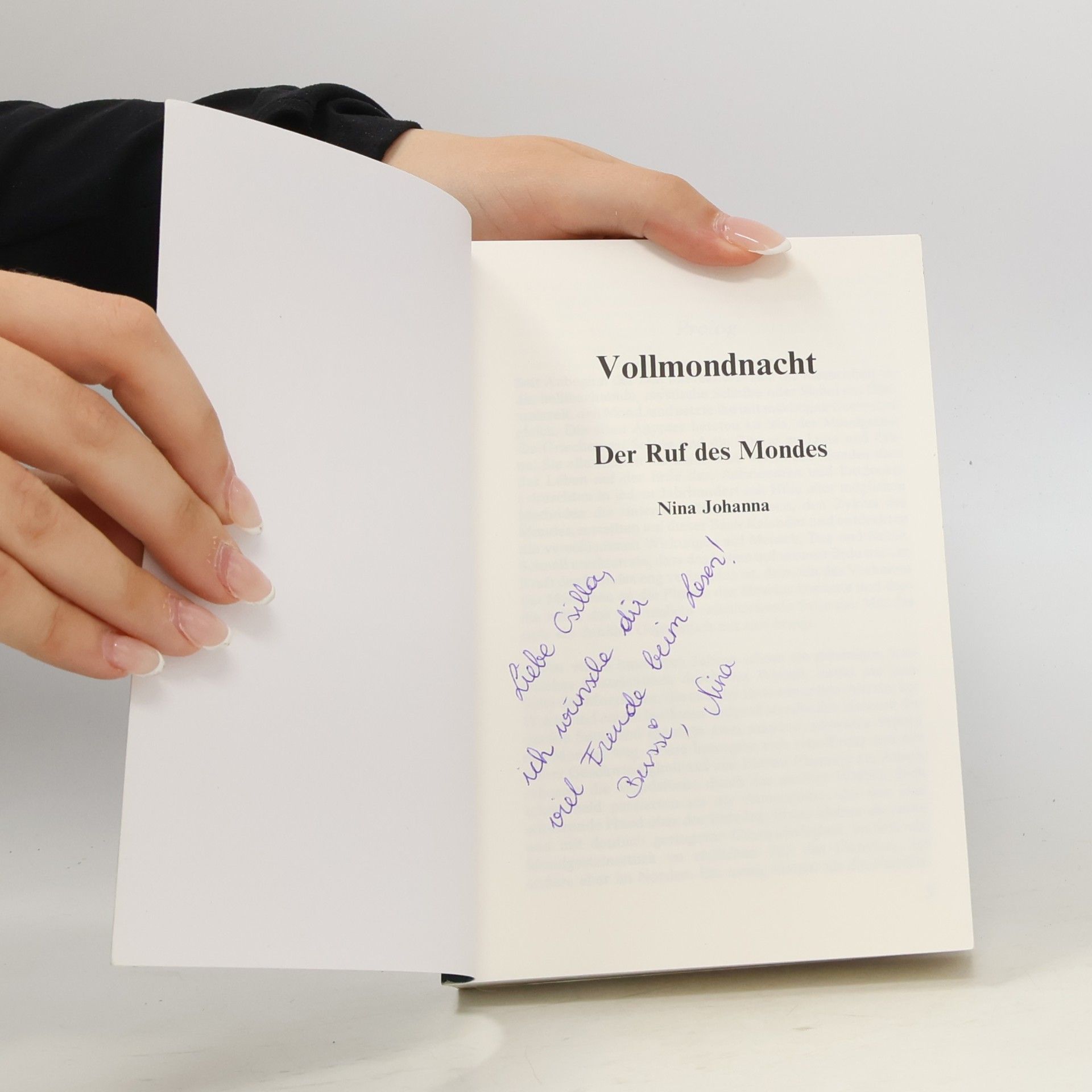 Nina Johanna Vollmondnacht. Der Ruf des Mondes