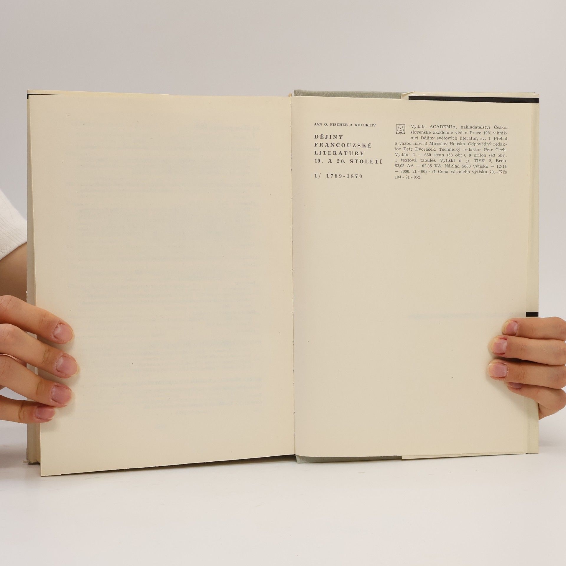 Collectif d'auteurs Dějiny francouzské literatury 19. a 20. stol. 1