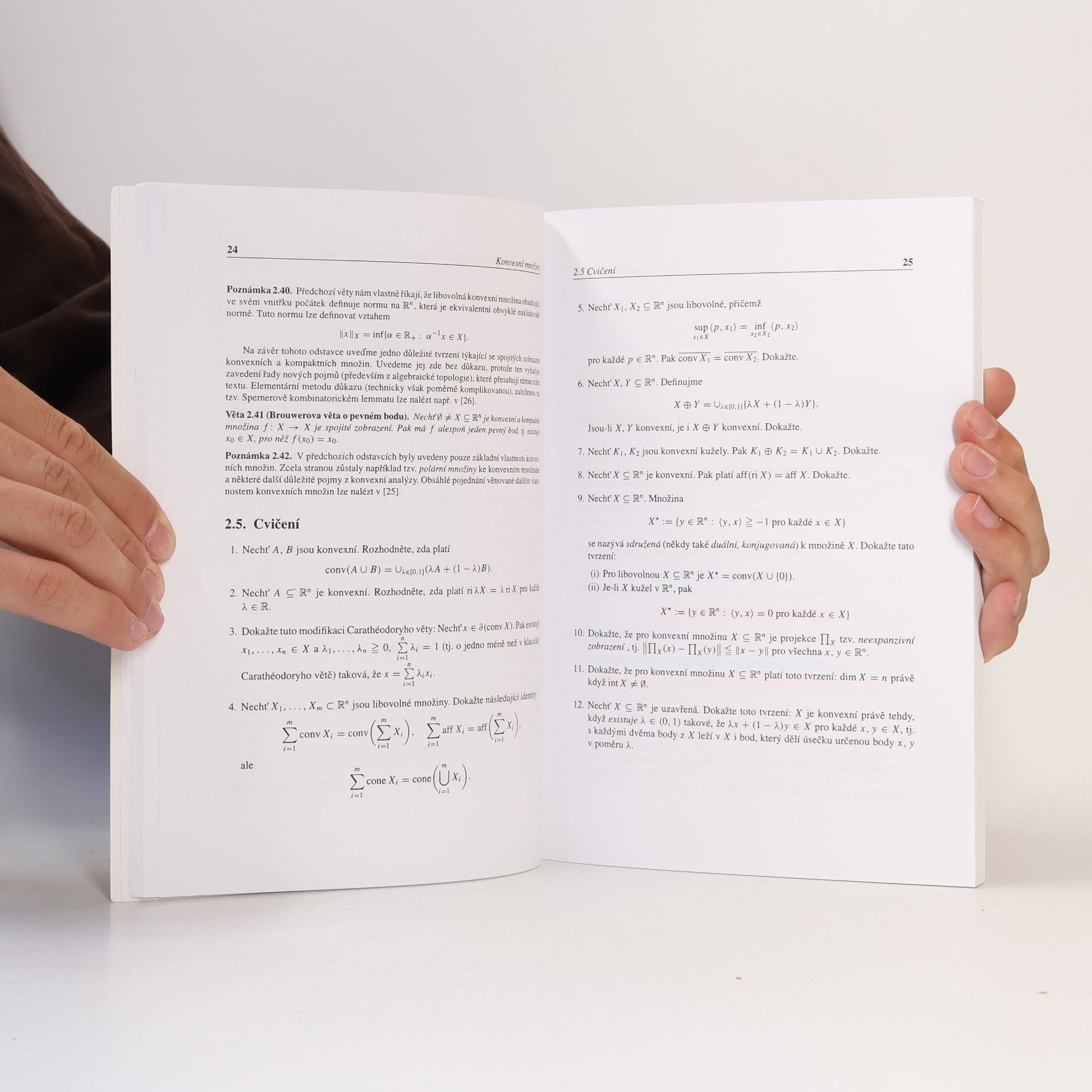Ondřej Došlý Základy konvexní analýzy a optimalizace v Rn