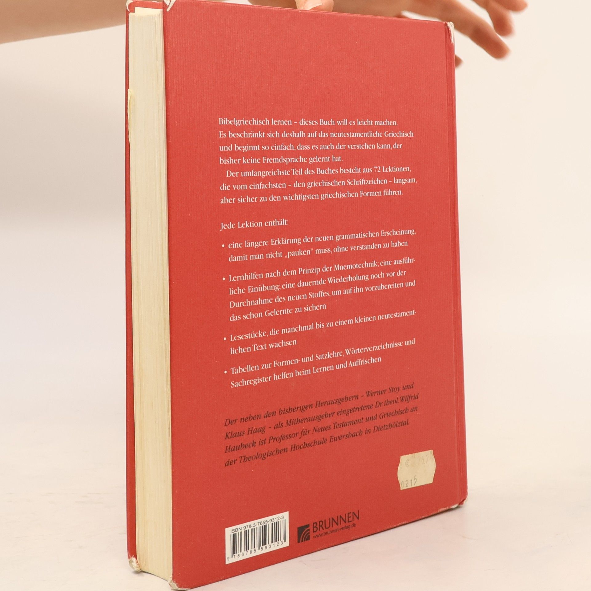 Werner Stoy Bibelgriechisch leichtgemacht. Lehrbuch des neutestamentlichen Griechisch