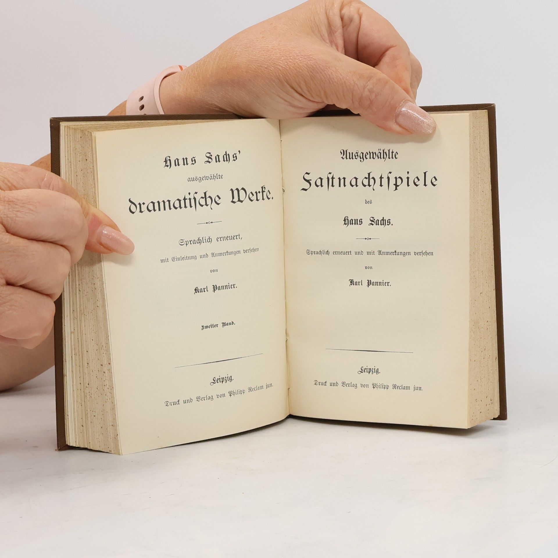 Hans Sachs Dramatische Werke 1